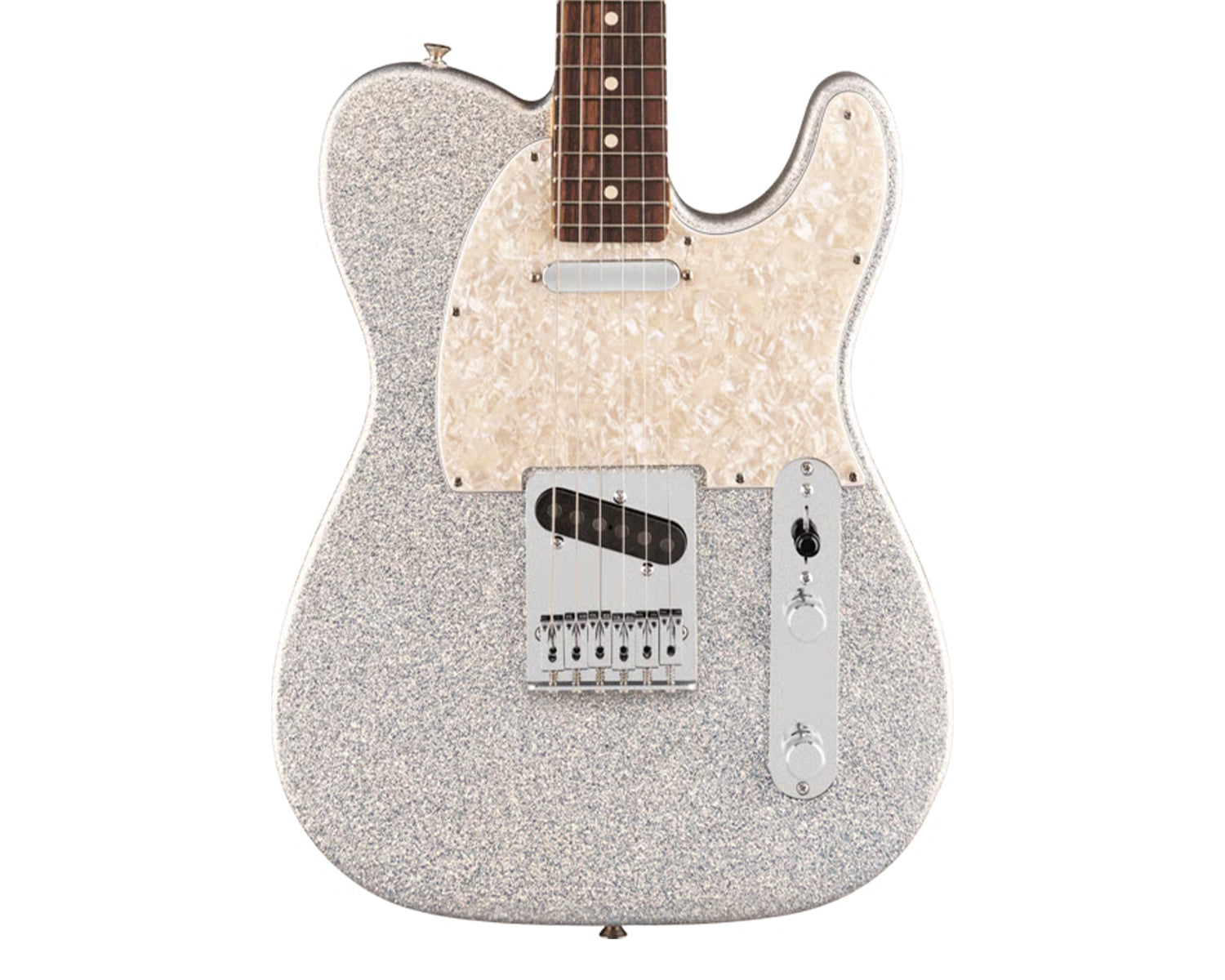 Guitarra Eléctrica Fender 75th Anniversary Player II Sparkle Telecaster Diamond Dust Sparkle con Diapasón de Rosewood