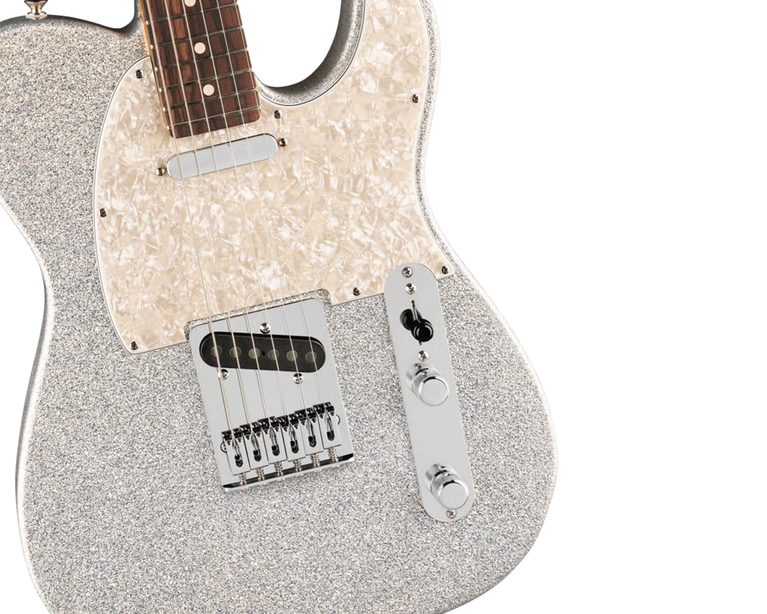 Guitarra Eléctrica Fender 75th Anniversary Player II Sparkle Telecaster Diamond Dust Sparkle con Diapasón de Rosewood
