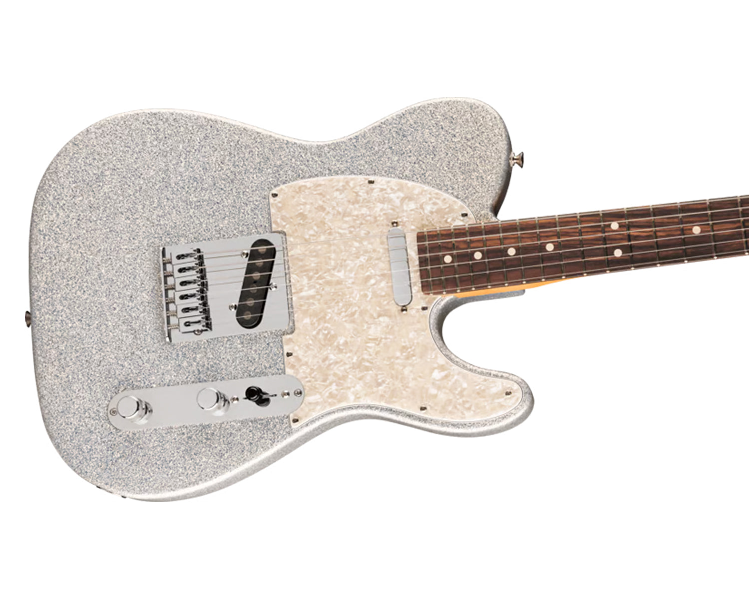 Guitarra Eléctrica Fender 75th Anniversary Player II Sparkle Telecaster Diamond Dust Sparkle con Diapasón de Rosewood