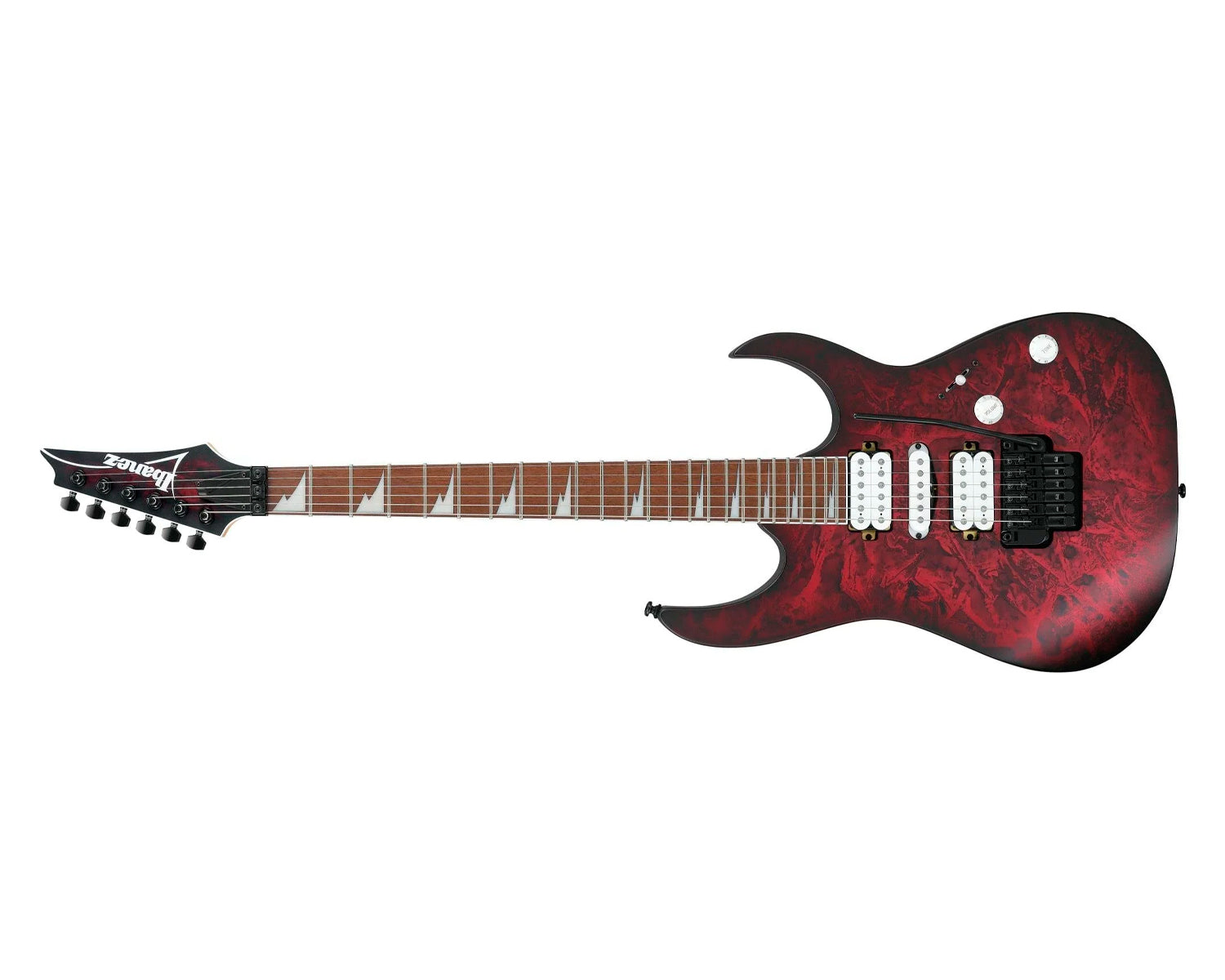 Guitarra Eléctrica Ibanez RG470DXW-WZM Vino Texturizado / Sombreado Negro Mate