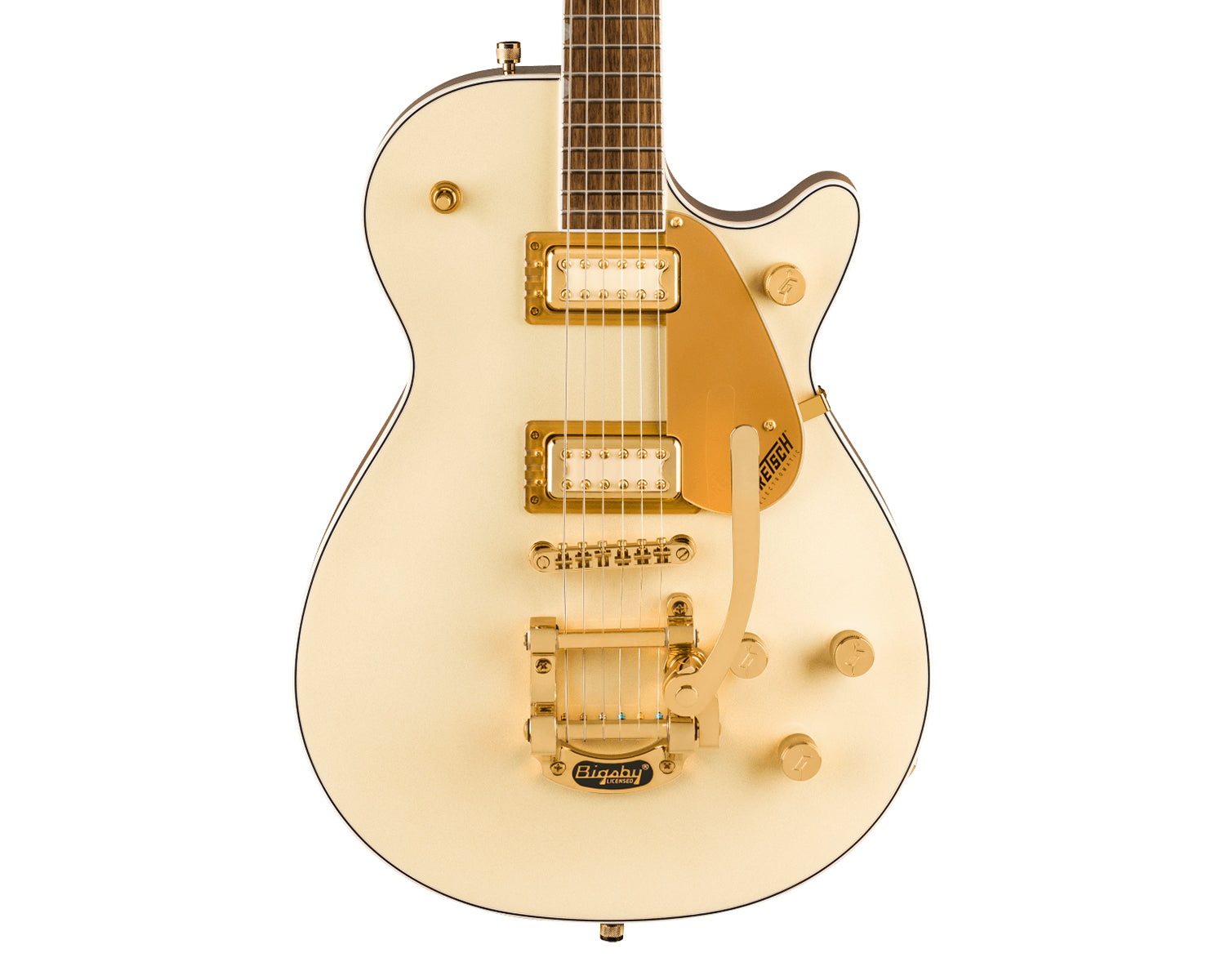 Guitarra Electrica Jet Electromatic Pristine LTD with Bigsby White Gold