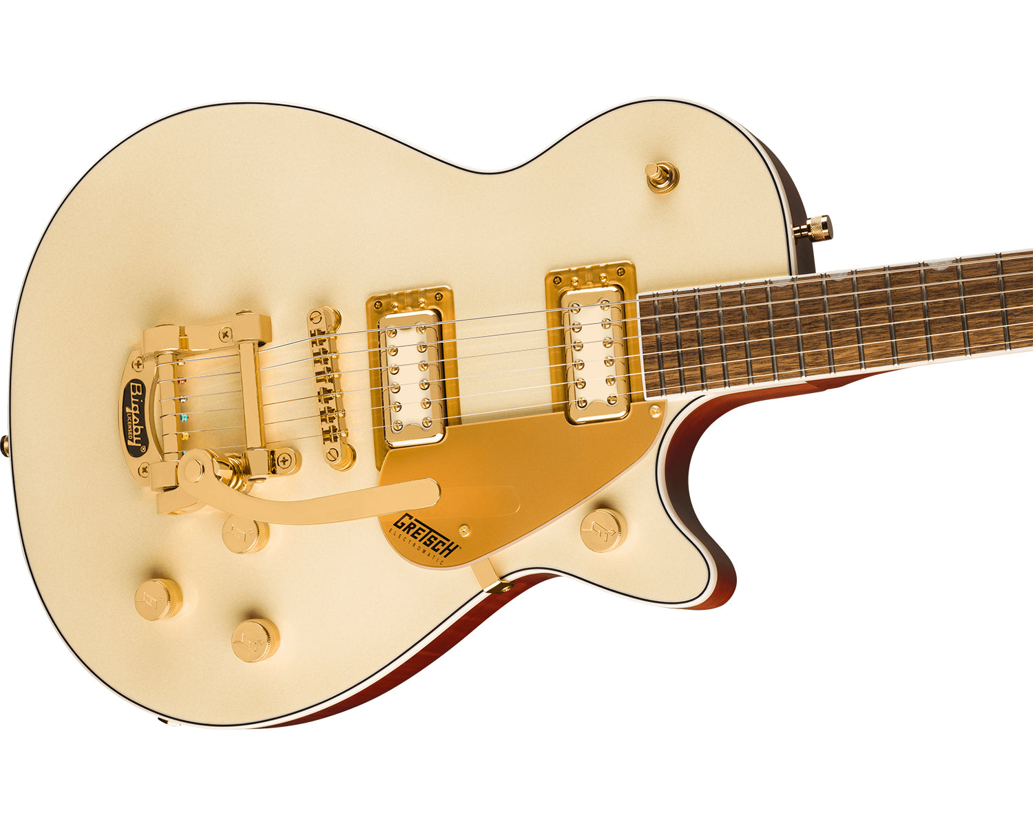 Guitarra Electrica Jet Electromatic Pristine LTD with Bigsby White Gold