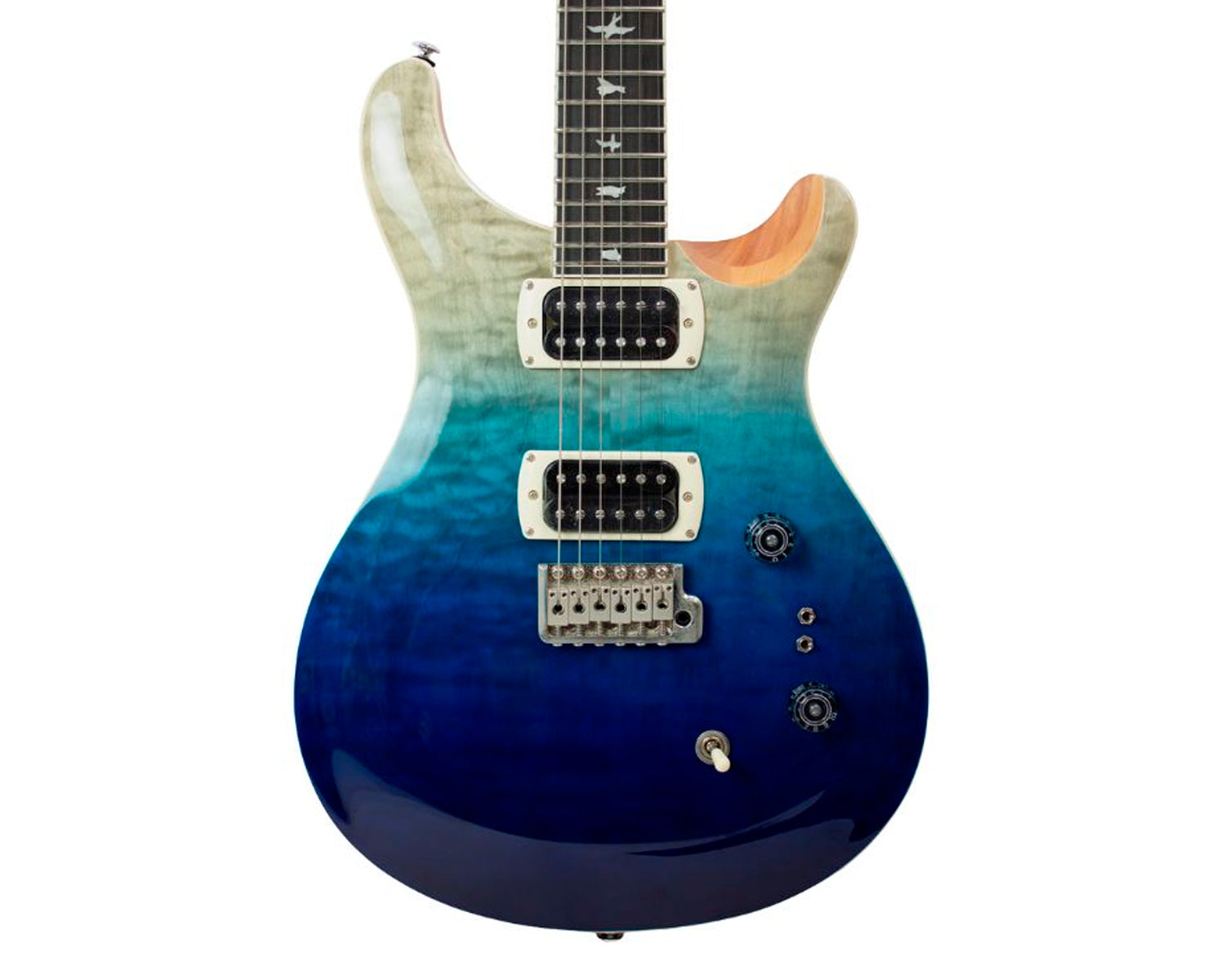 Guitarra Electrica PRS SE Custom 24-08 Quilt Package Blue Fade con gig bag