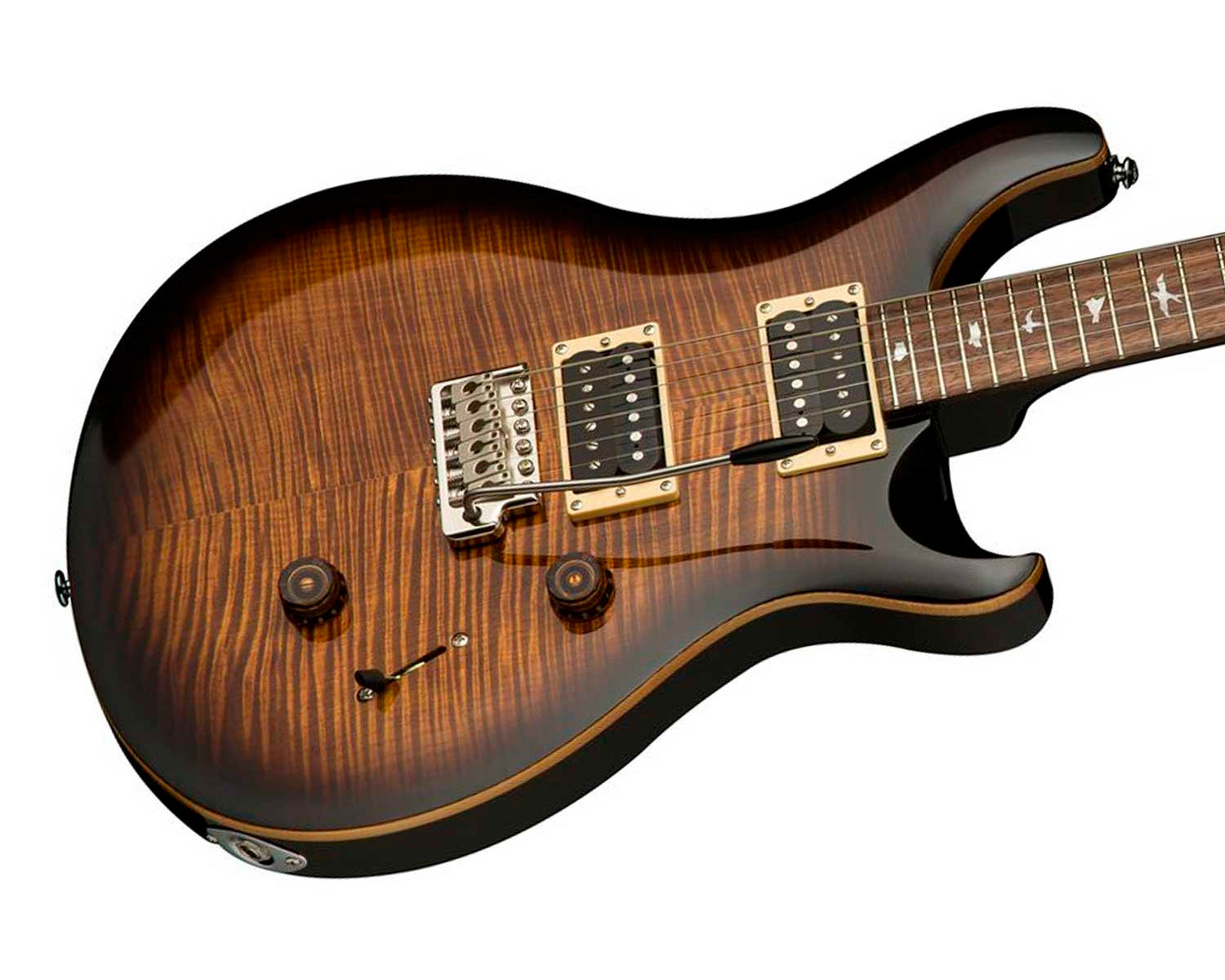 Guitarra Eléctrica PRS SE Custom 24 Black Gold Sunburst con Gig Bag