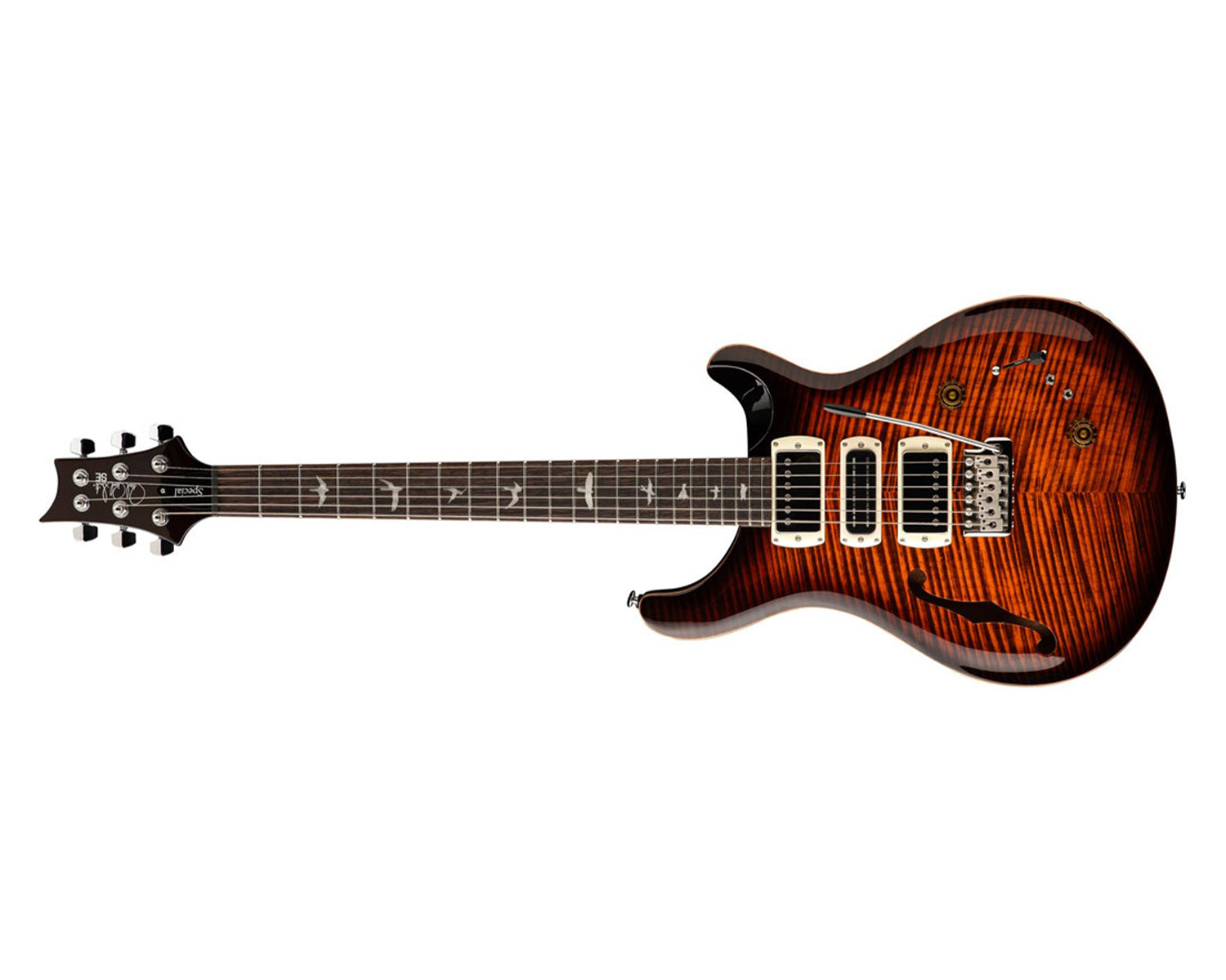 Guitarra Eléctrica PRS SE Special Semi-Hollow Orange Tiger Smokeburst