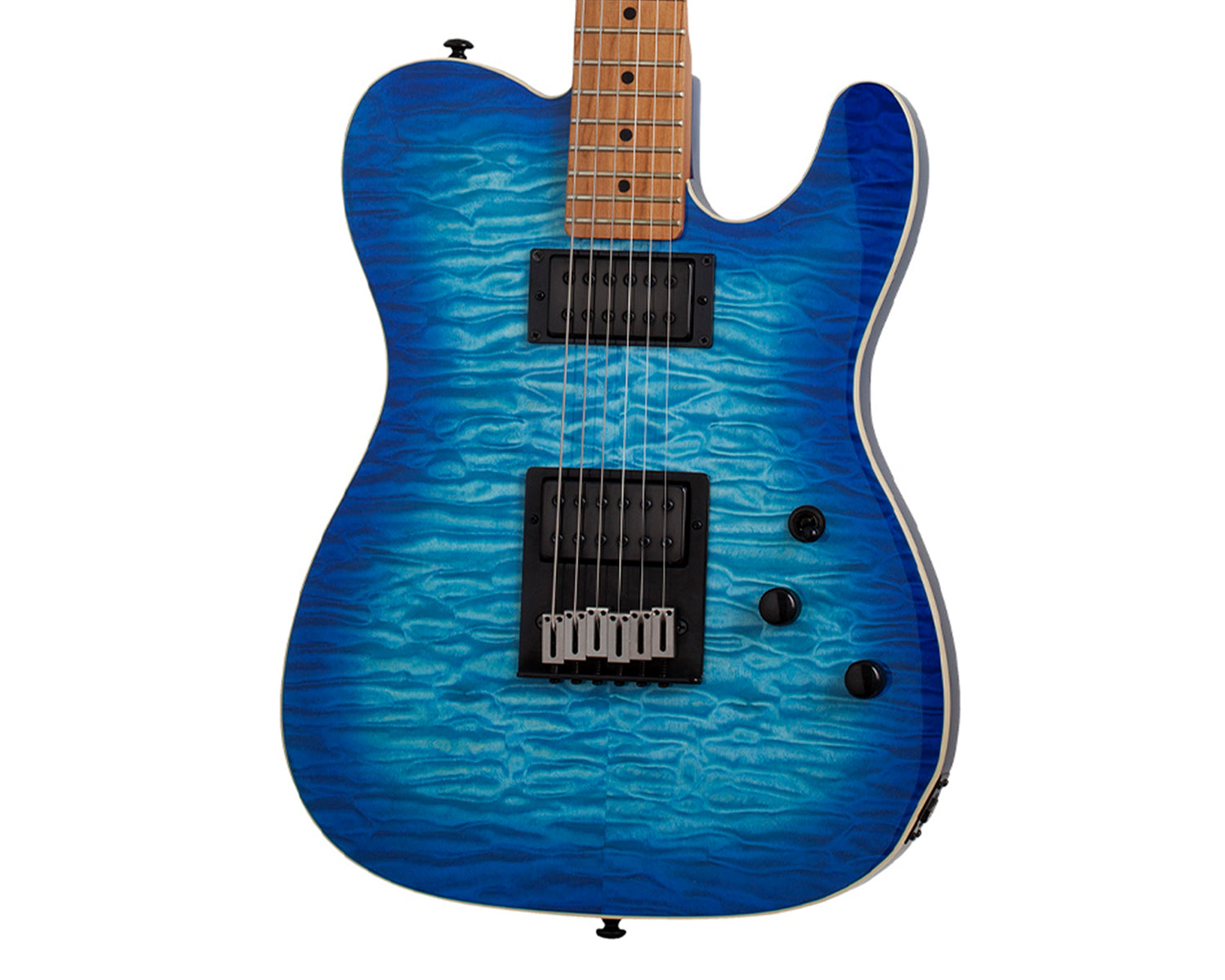 Guitarra Eléctrica Schecter PT Pro Maple Trans Blue Burst