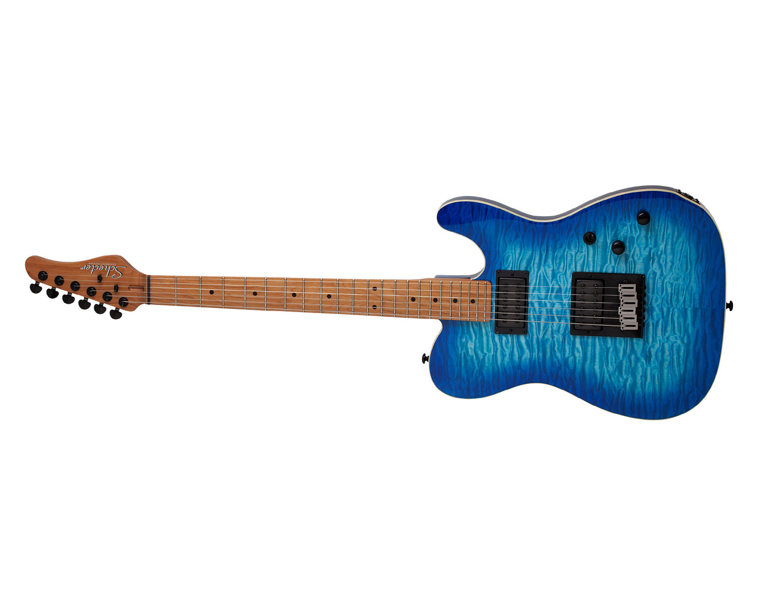 Guitarra Eléctrica Schecter PT Pro Maple Trans Blue Burst