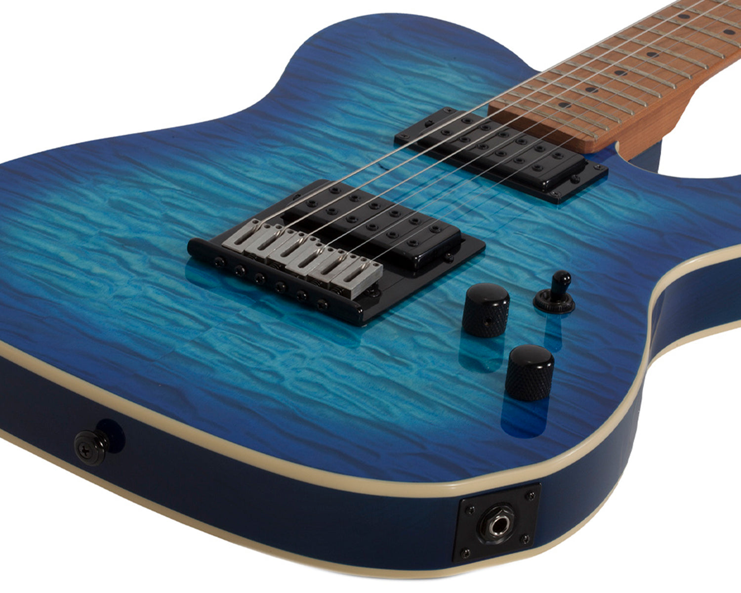 Guitarra Eléctrica Schecter PT Pro Maple Trans Blue Burst