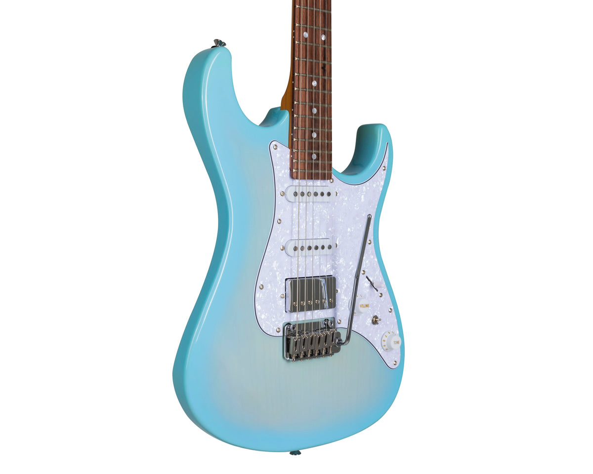 Guitarra Eléctrica Tagima Stella Oasis con acabado Transparent Celestial Blue Burst