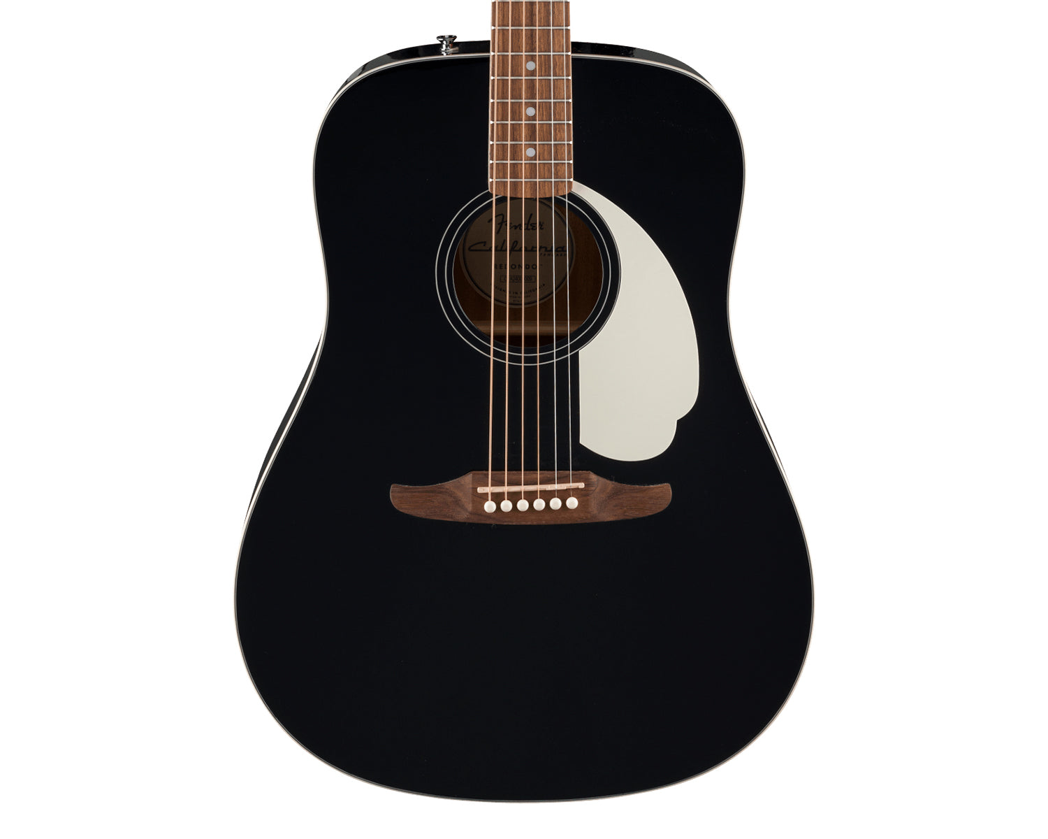 Guitarra Electroacústica Fender California Standard Redondo Black con Tapa de Spruce