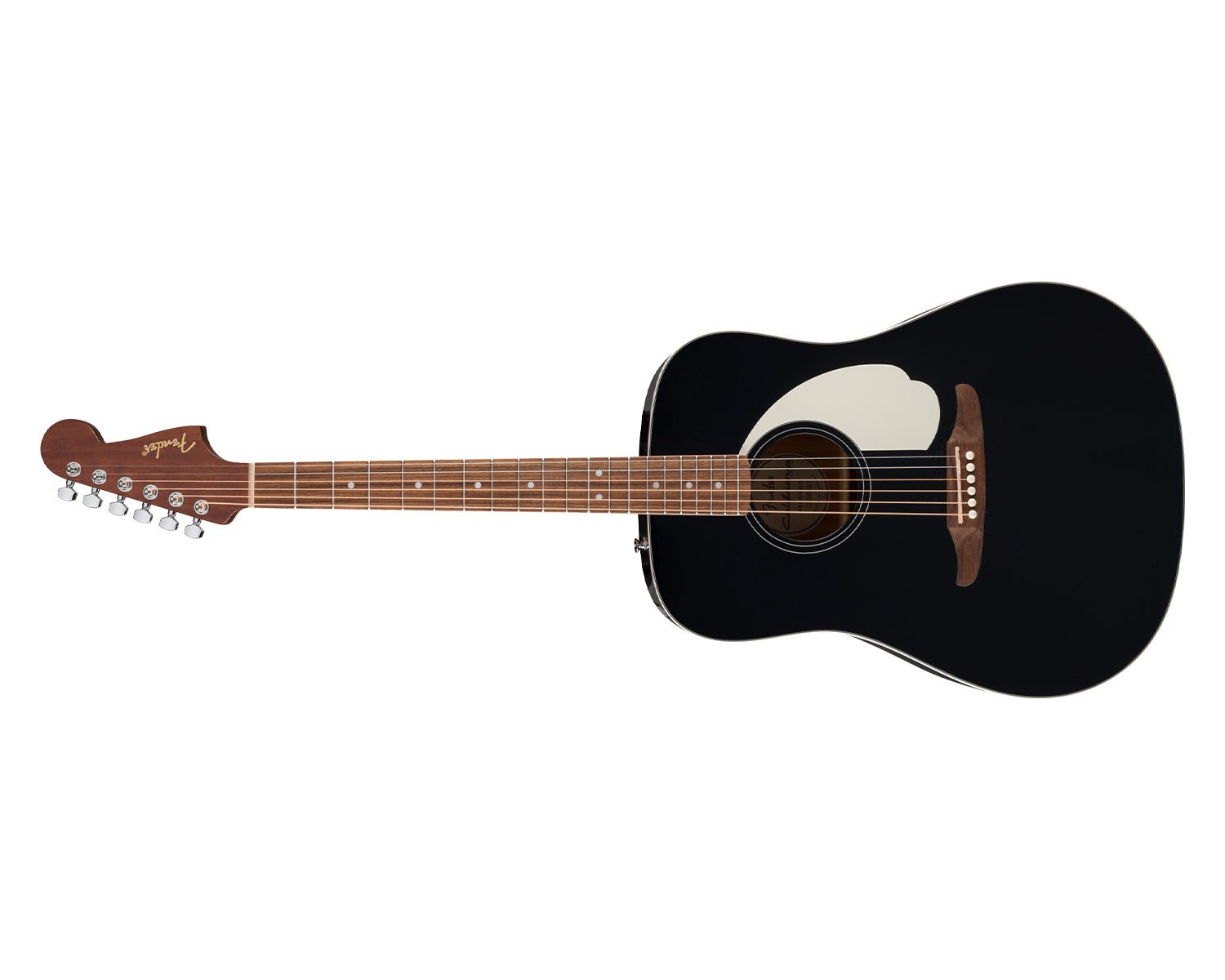 Guitarra Electroacústica Fender California Standard Redondo Black con Tapa de Spruce