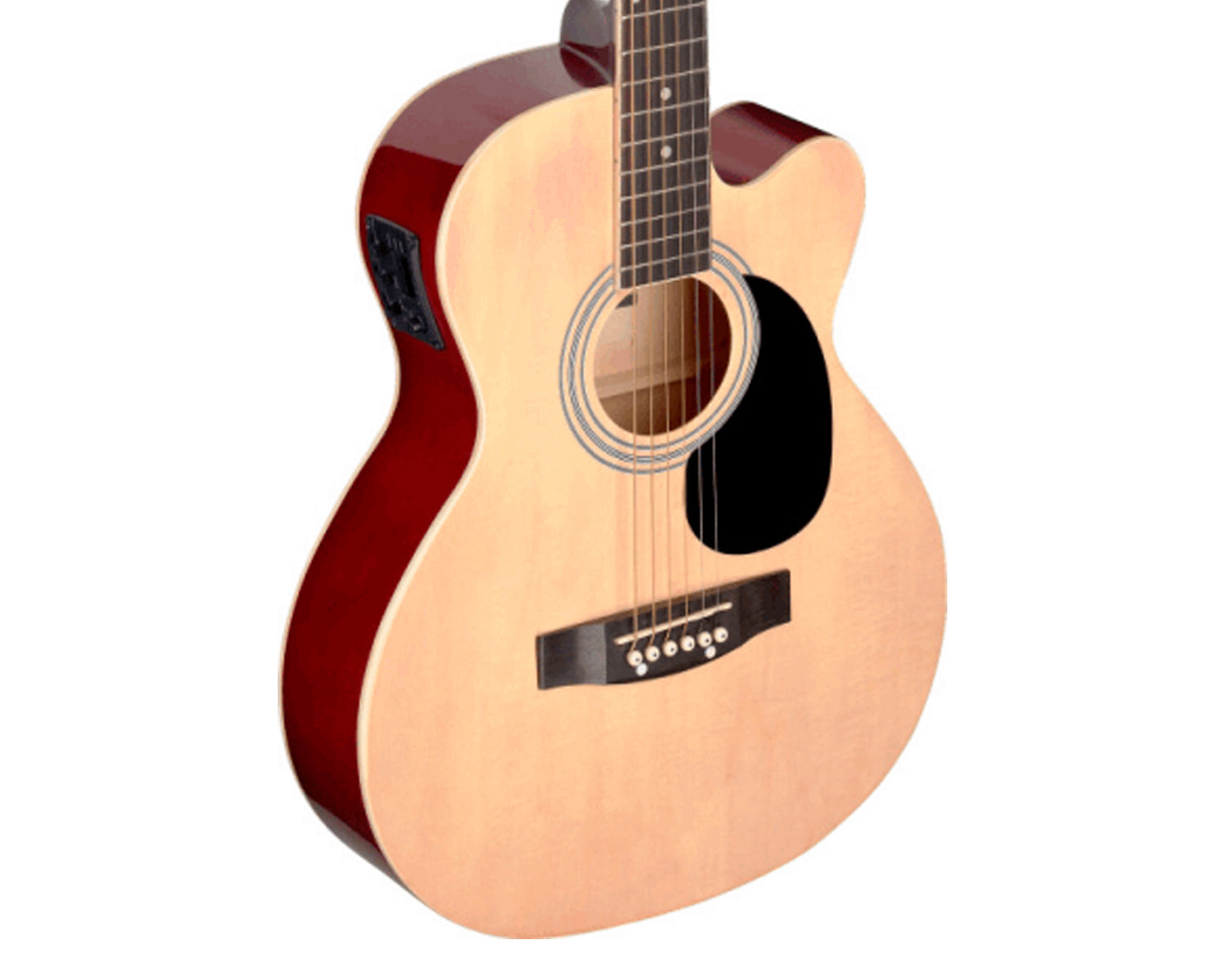 Guitarra Electroacústica Stagg SA20ACE NAT Auditorium Basswood Natural