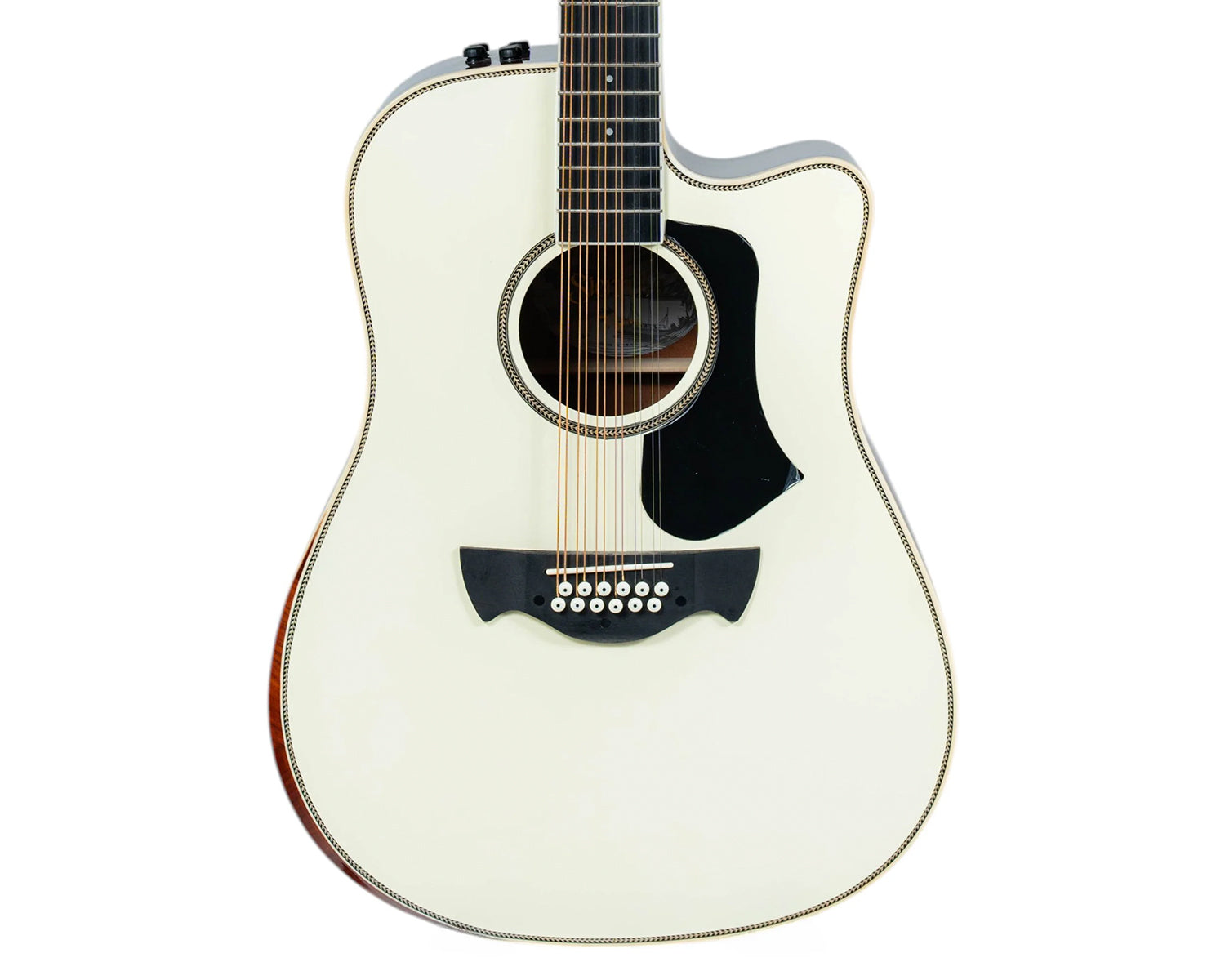 Guitarra Electroacústica de 12 Cuerdas Tagima Sierreña XII EQ White