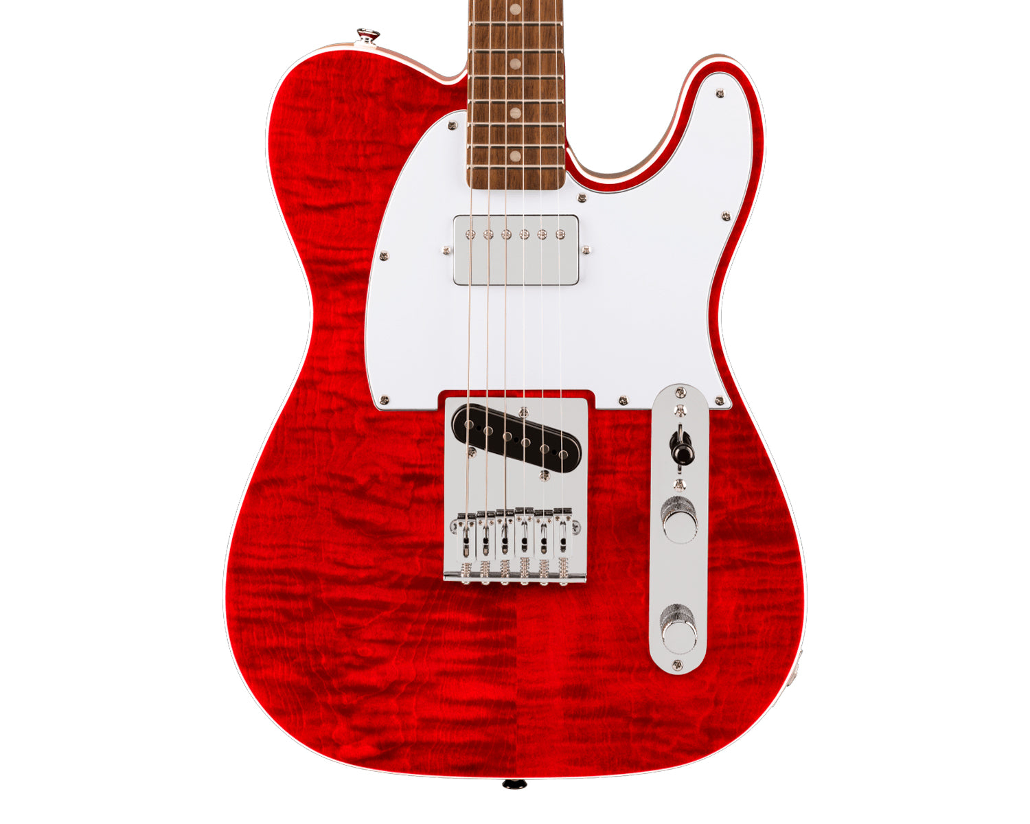 Guitarra eléctrica Squier Telecaster FMT SH Affinity Series Crimson Red Transparent