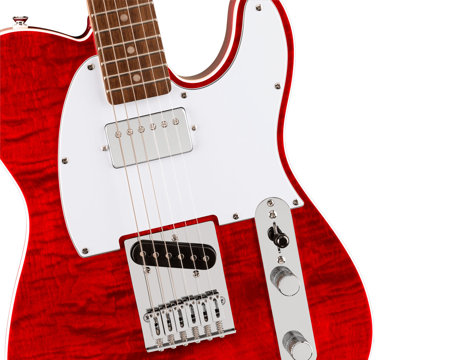 Guitarra eléctrica Squier Telecaster FMT SH Affinity Series Crimson Red Transparent