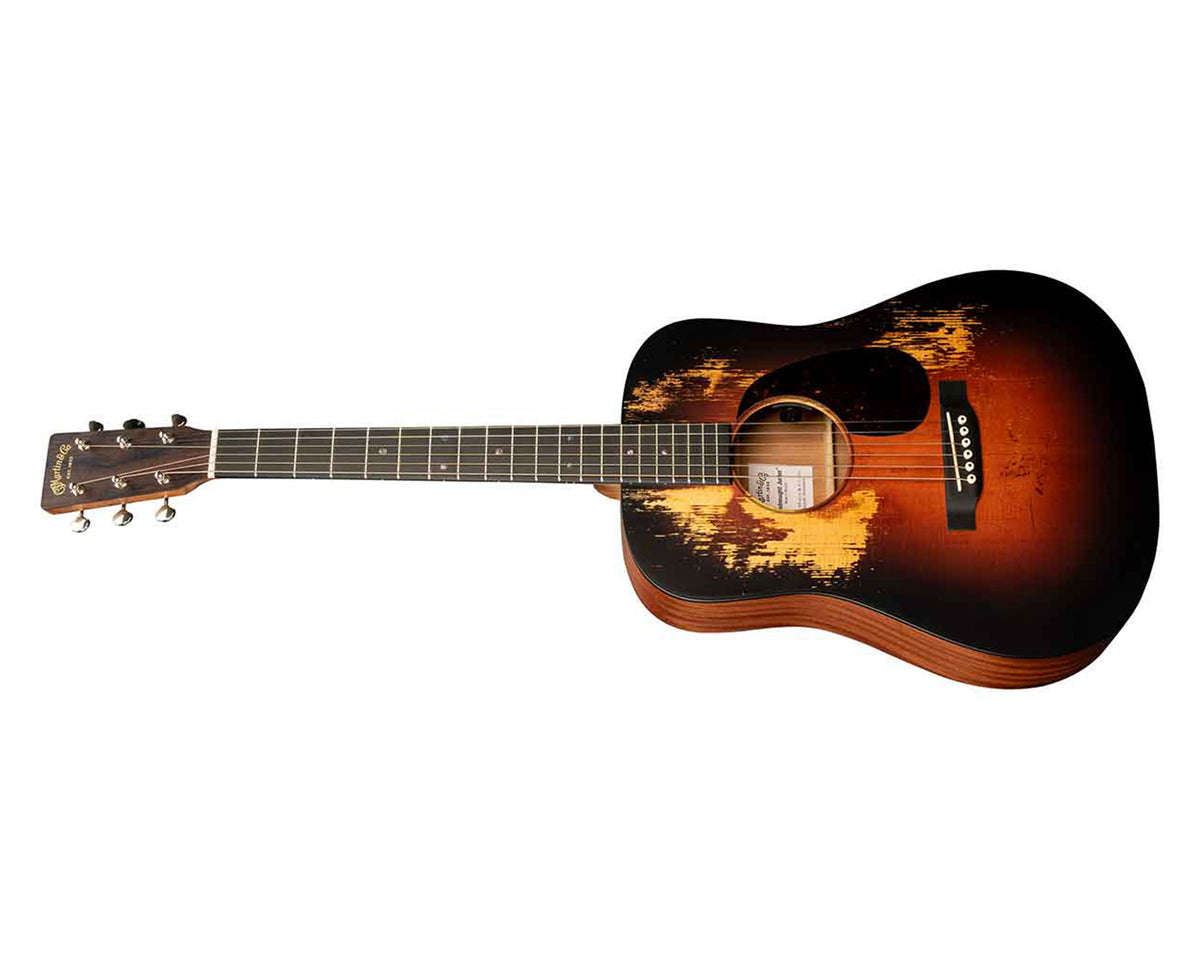 Guitarra electroacústica Martin D Jr-E StreetLegend Burst Custom Ink
