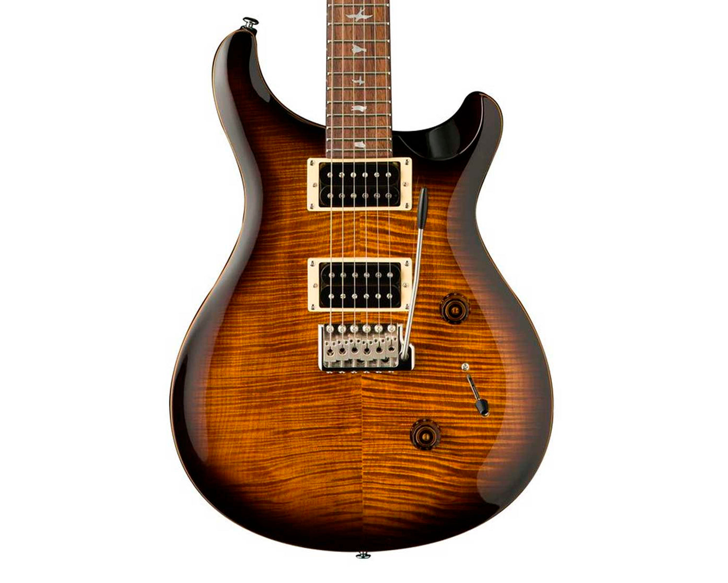 Guitarra Eléctrica PRS SE Custom 24 Black Gold Sunburst con Gig Bag