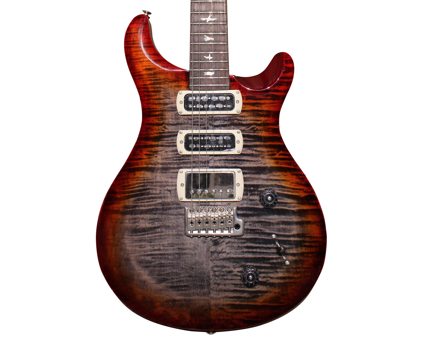 Guitarra Eléctrica PRS SE Studio Charcoal Cherry Burst Con Gig Bag