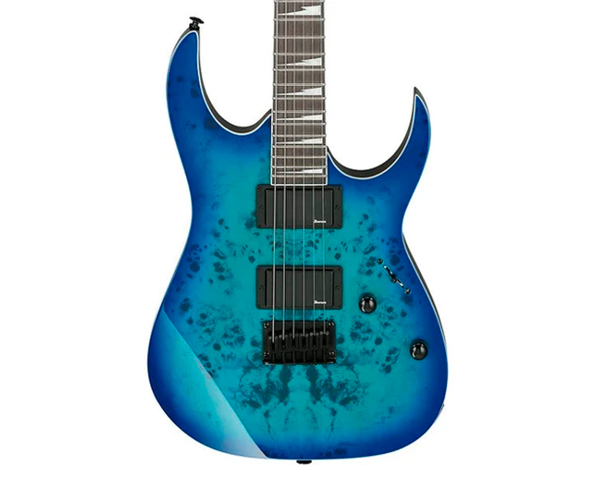 Guitarra electrica Ibanez GIO RG221PA-AQB azul transparente sombreado
