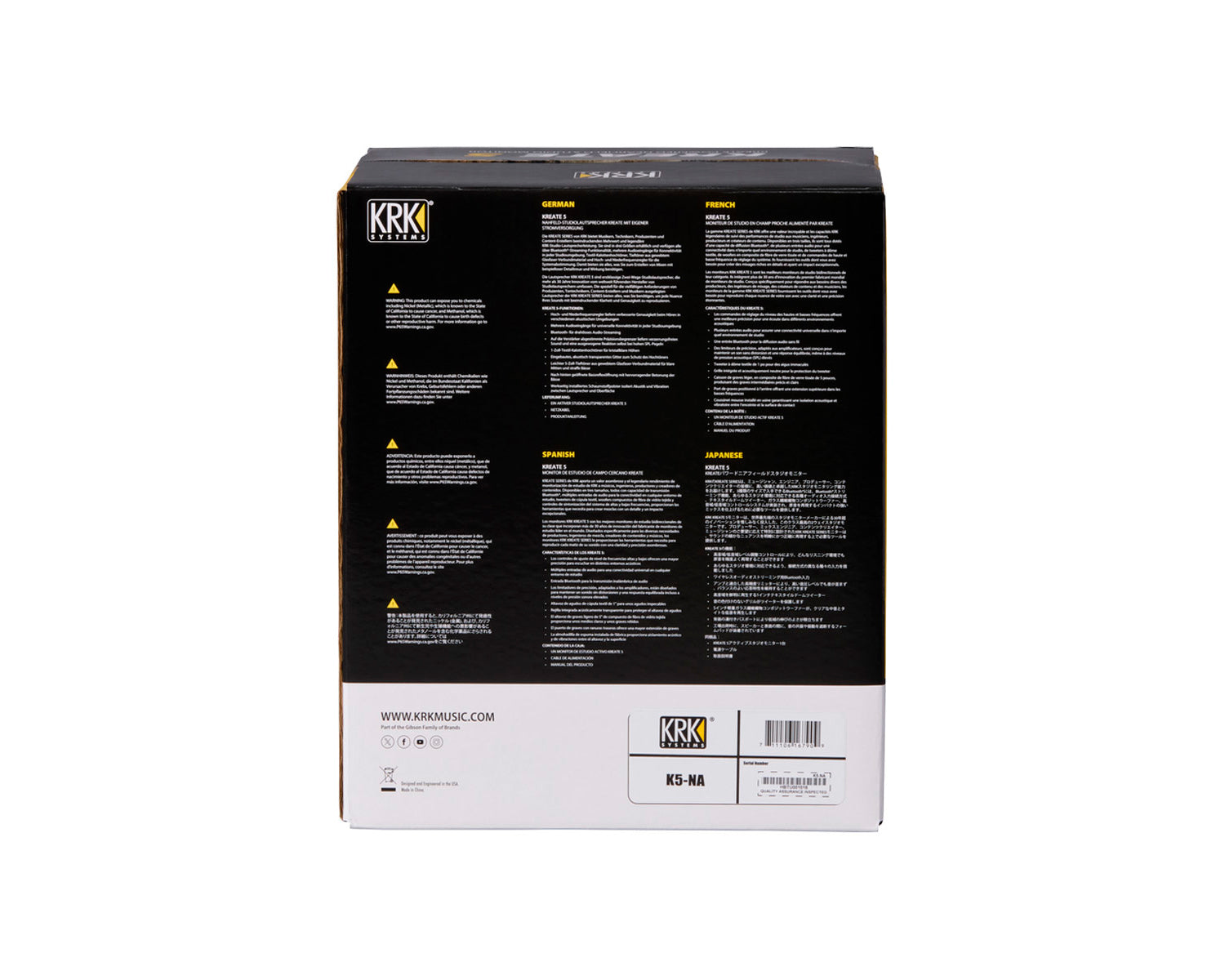 Monitor para estudio de grabación KRK Kreate 5