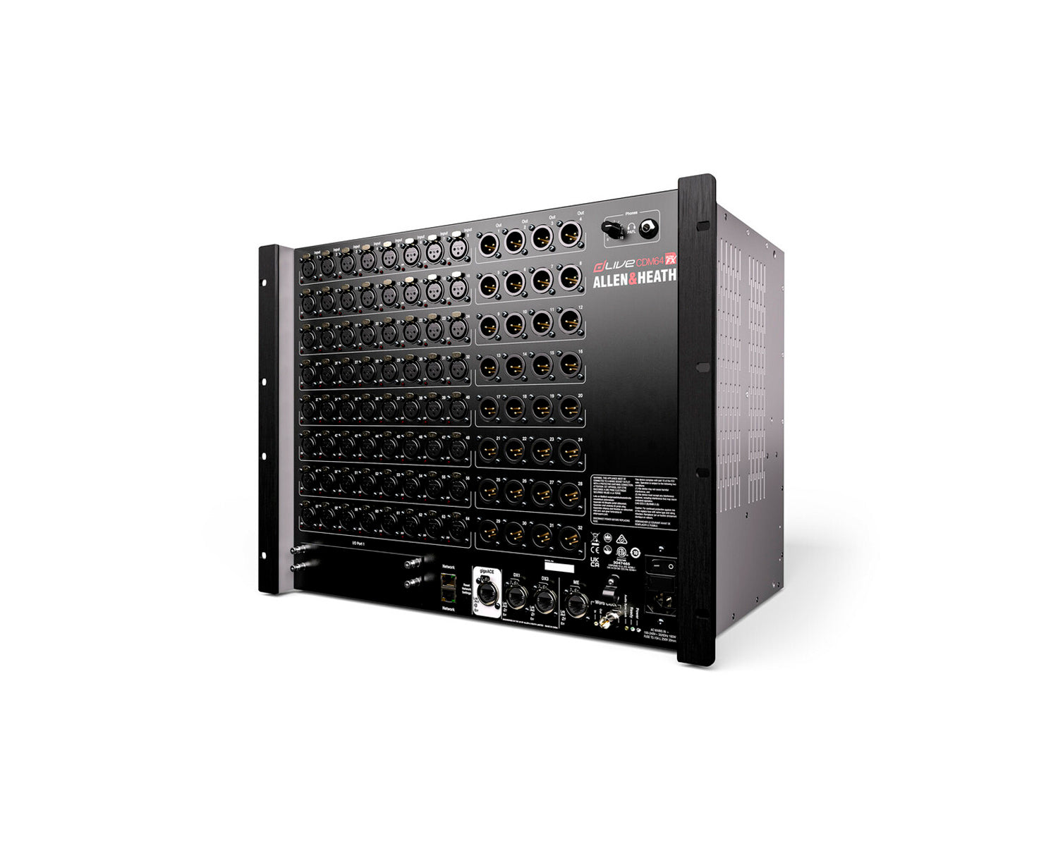 MEZCLADORA ALLEN & HEATH DLIVE-DM64U MixRack para sistema dLive con 64 entradas
