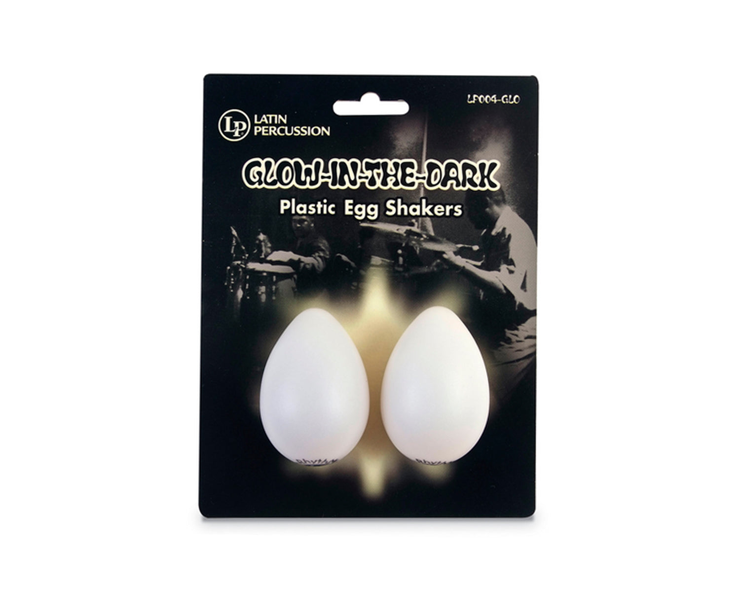 Maracas Latin Percussion LP004GLO en Forma de Huevo Plástico Fosforescente