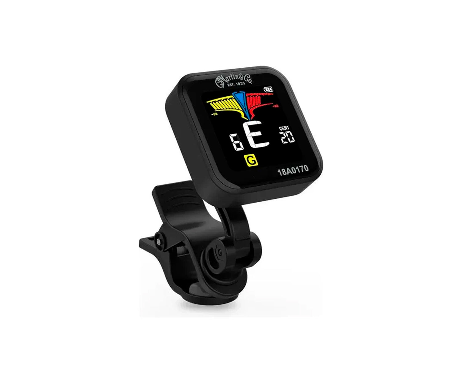 Martin 18a0170 Afinador De Clip Recargable Negro
