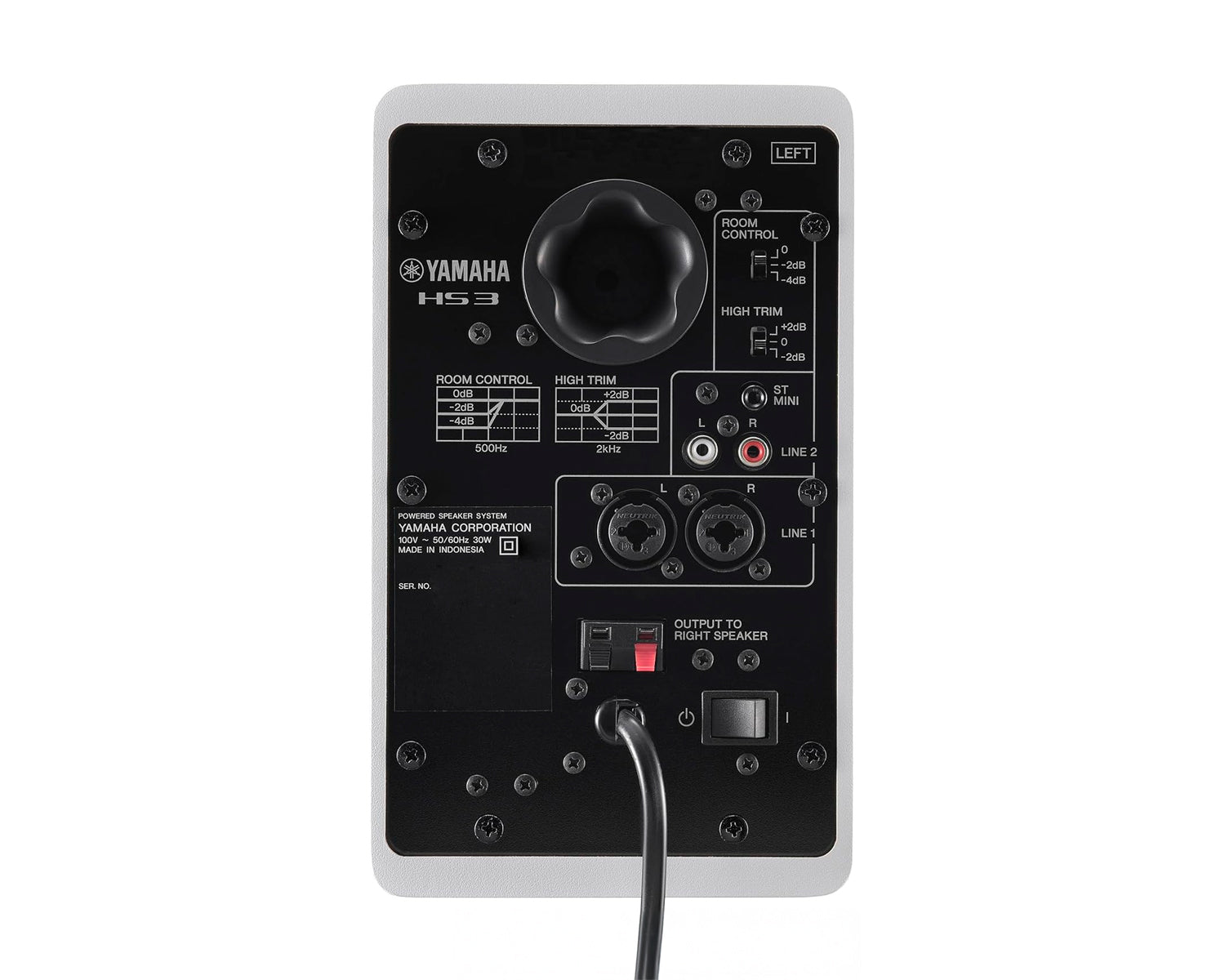 Monitores De Estudio Yamaha HS3W Blanco Campo Cercano Par