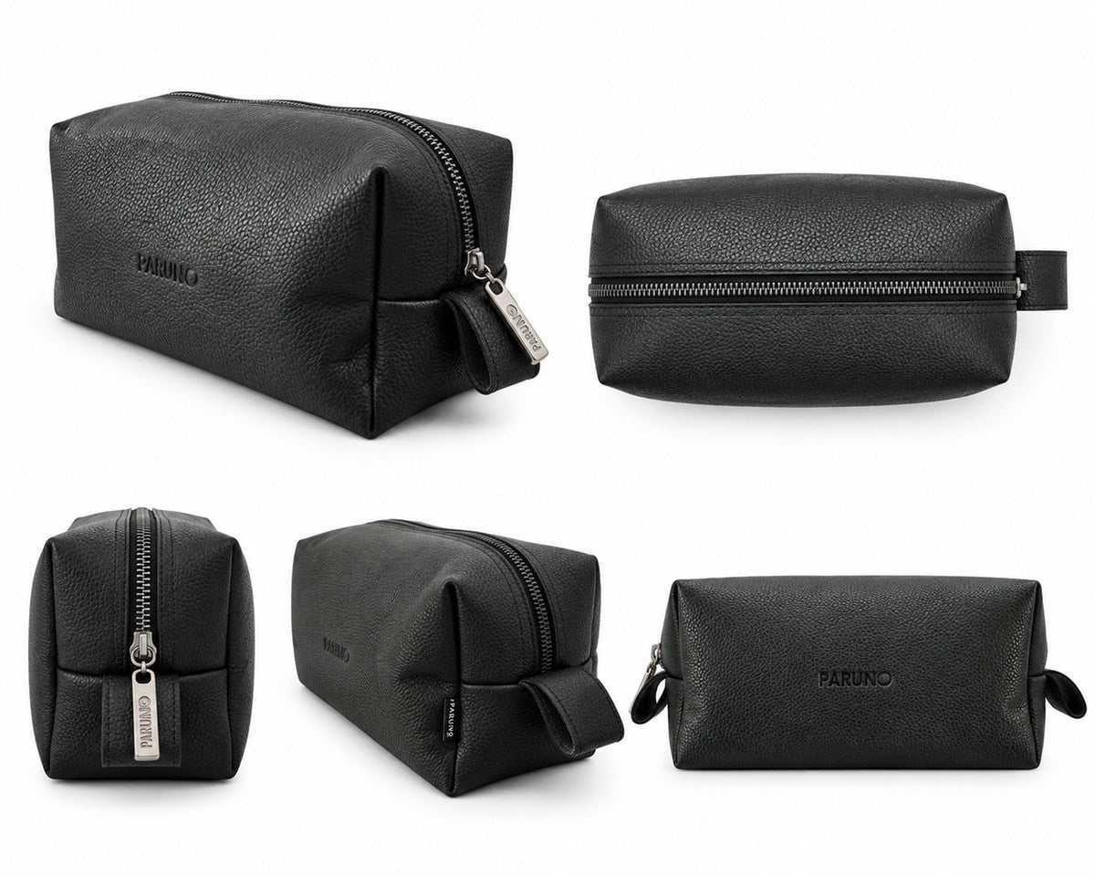 Neceser de Piel Paruno® Negro