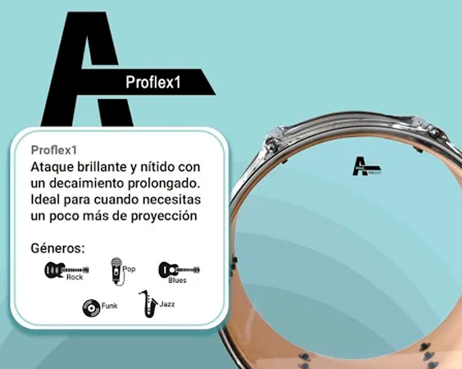 Parche Attack Proflex 1 Transparente 12 (10-mil) | DHA12