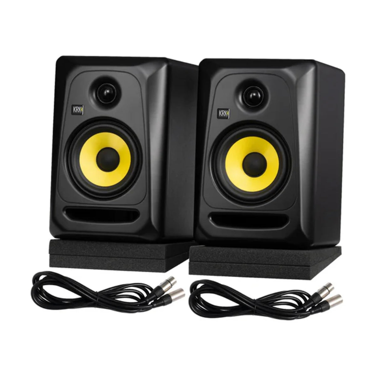 PAR DE MONITOR CERCANO DE ESTUDIO BIAMPLIFICADO KRK CLASSIC 5