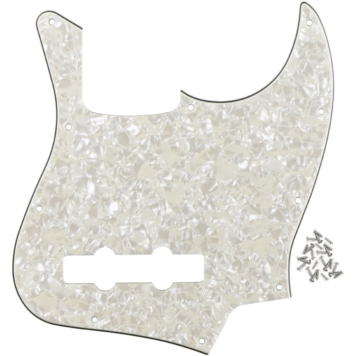 PICKGUARD FENDER JAZZB AGED WHT 10-H