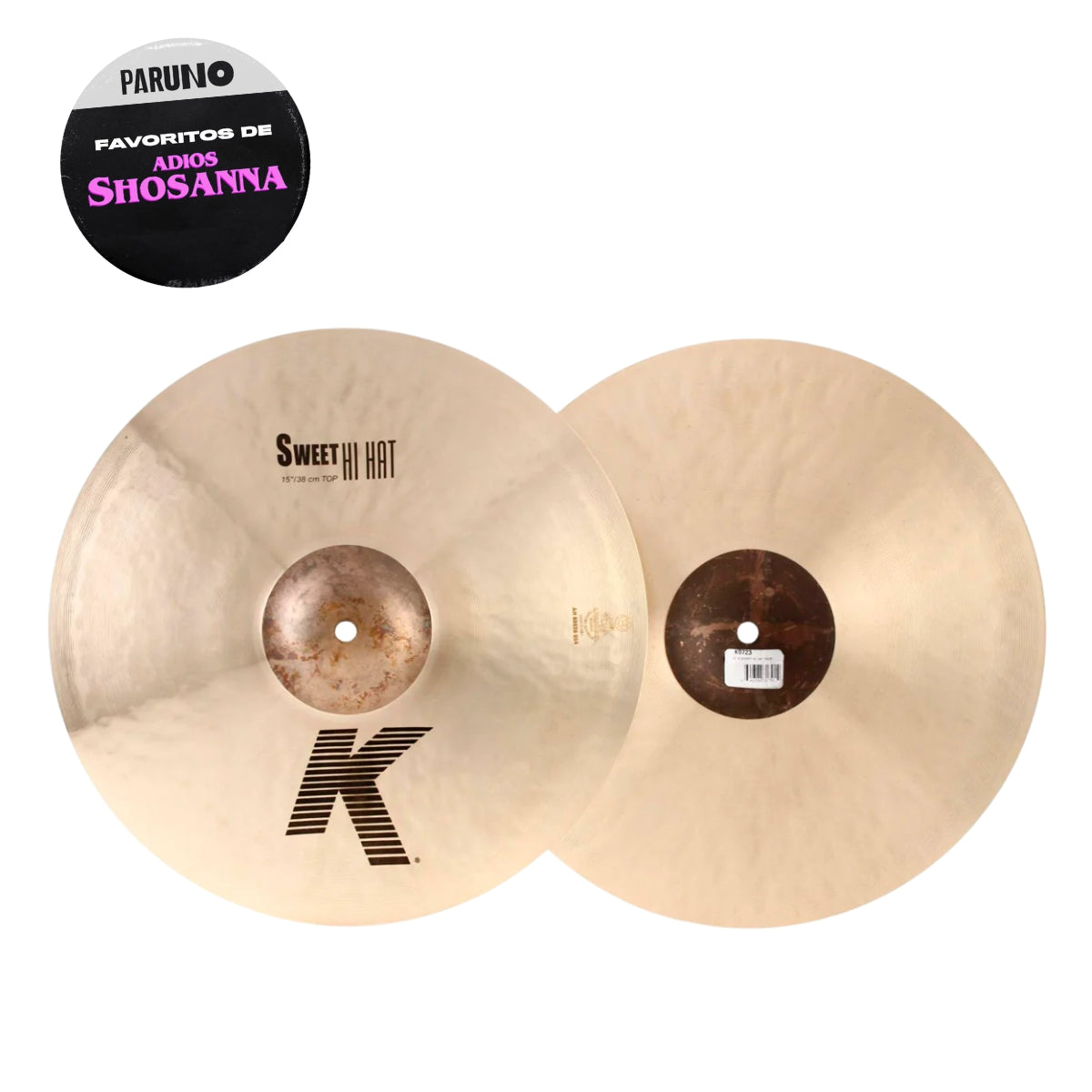 PLATILLO ZILDJIAN K 15 SWEET HIHATS PAIR