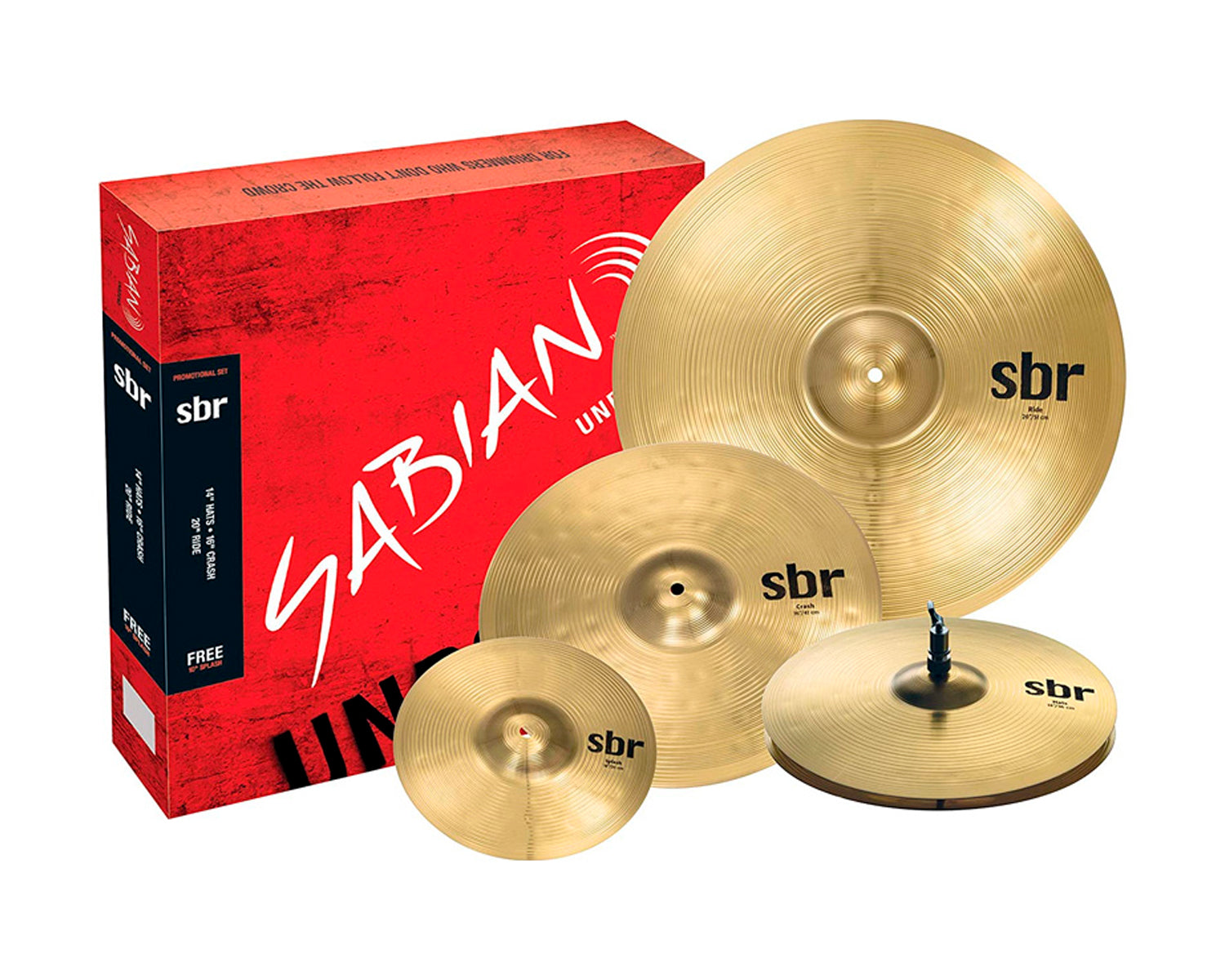 Platillos Sabian SBR Performance Set 14¨ / 16¨ / 20¨ + 10¨ SBR5003G
