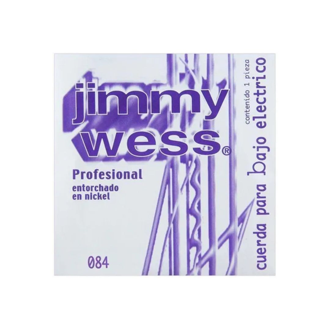 CUERDA JIMMY WESS PRO PARA BAJO ELECTRICO 0 084 NIQUEL