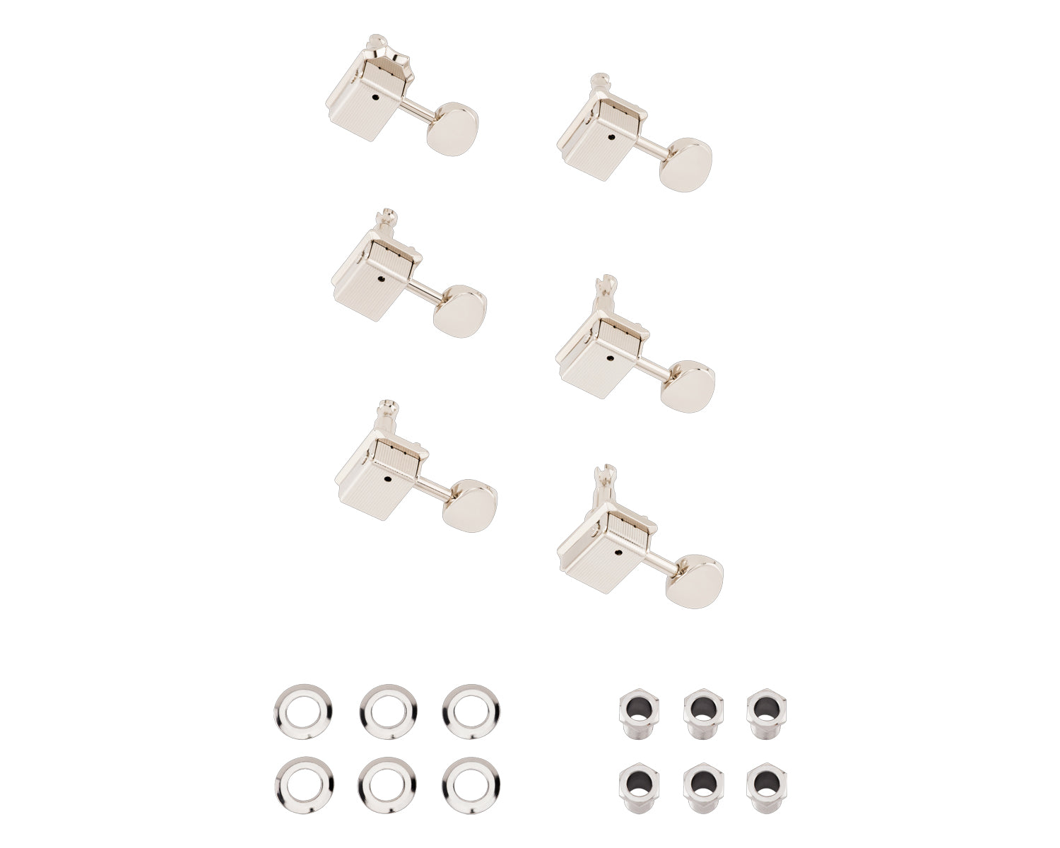 Set De Clavijas Fender Escalonadas Classicgear Chrome