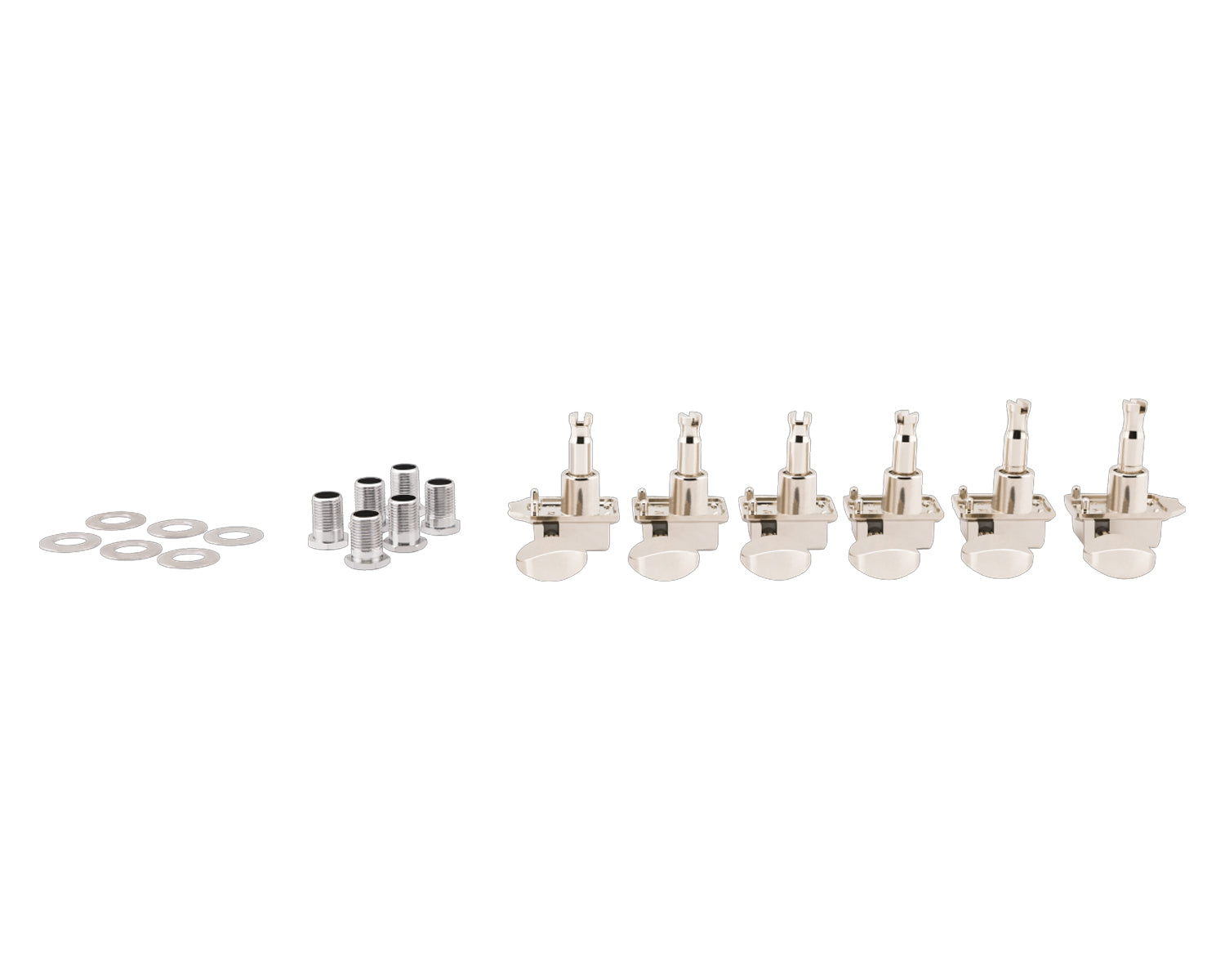 Set De Clavijas Fender Escalonadas Classicgear Chrome
