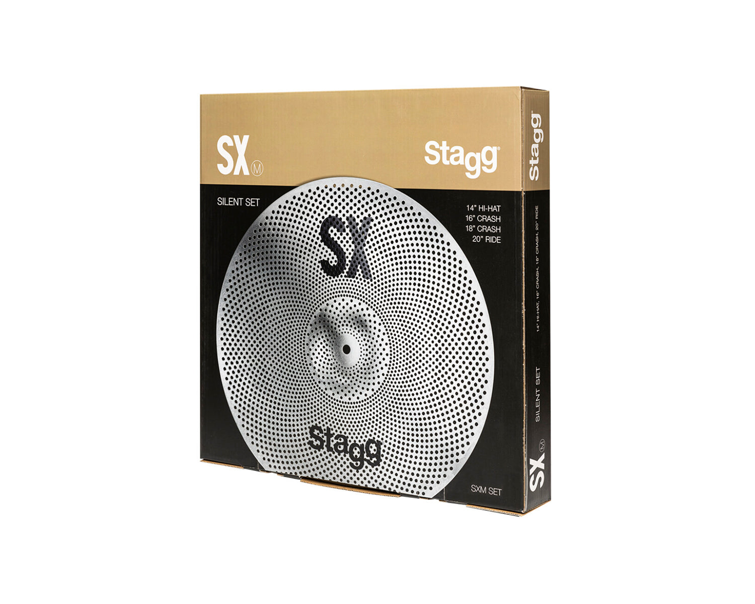 Set de Platillos Stagg SXMSET Silenciosos para Práctica