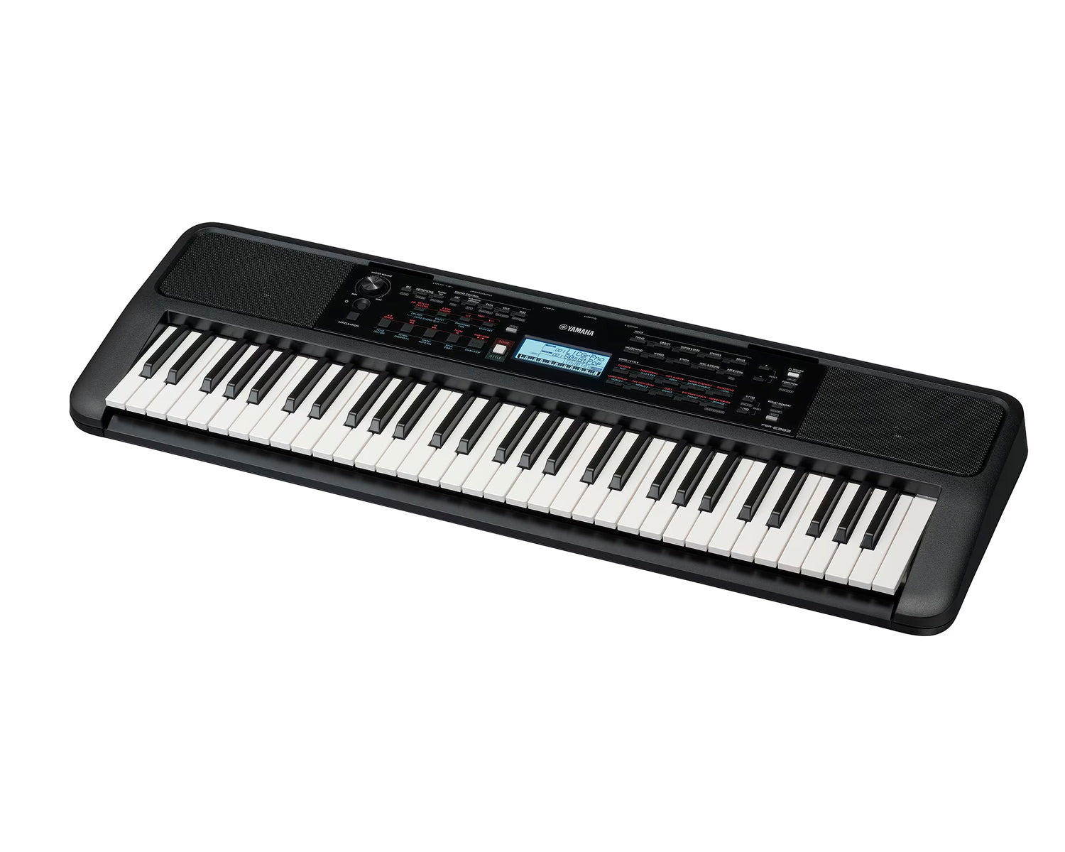 Teclado Digital Yamaha PSRE383 Con Adaptador de Corriente Negro