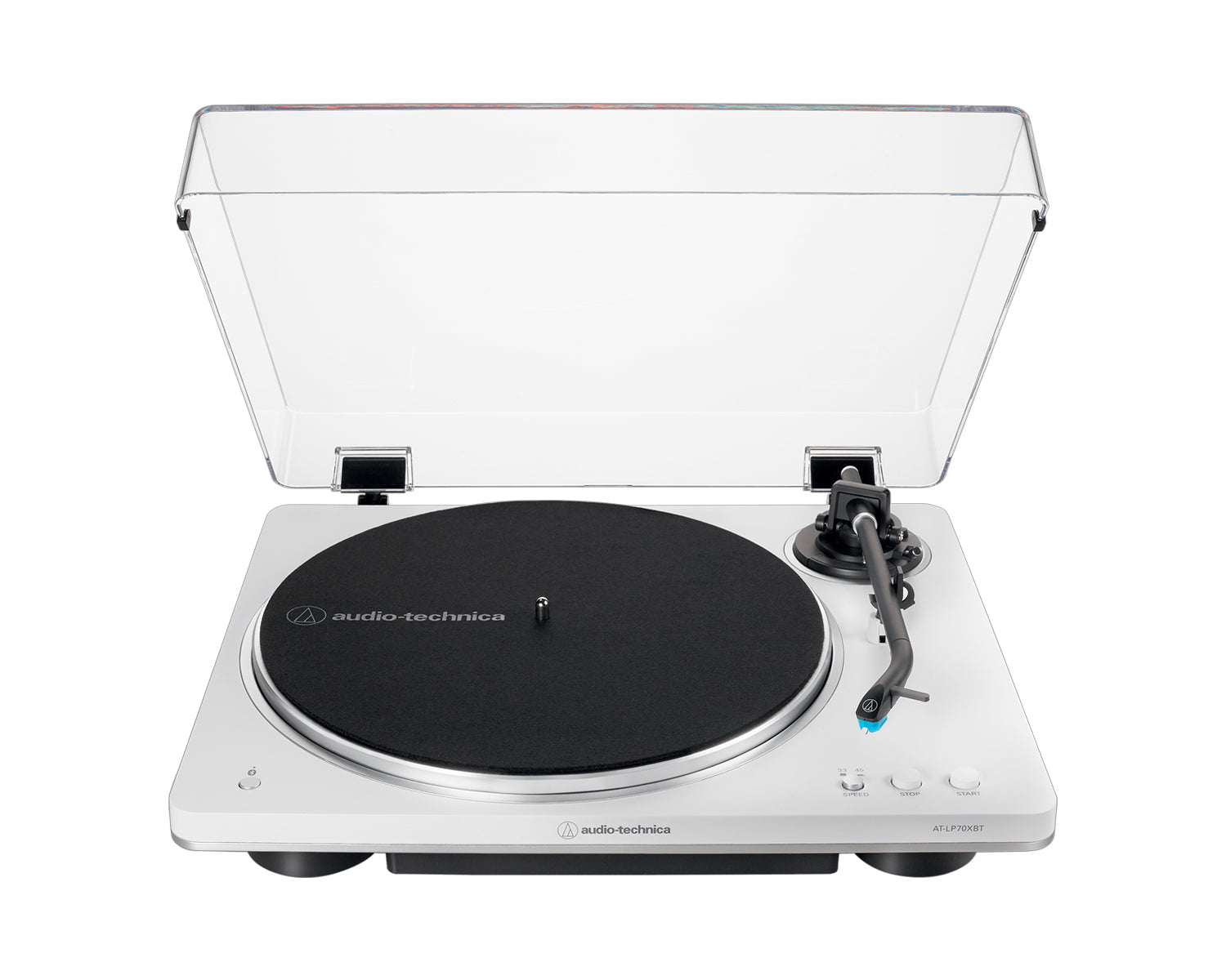 Tornamesa Audio-Technica AT-LP70XBT-WS Bluetooth Automática Blanca/Plata