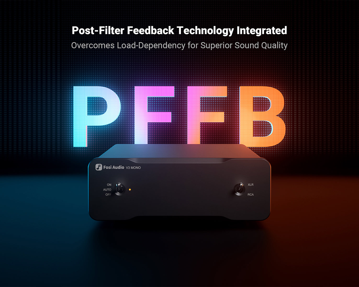 Amplificador de Potencia Monoblock Fosi Audio V3 Mono Clase D para Bafles