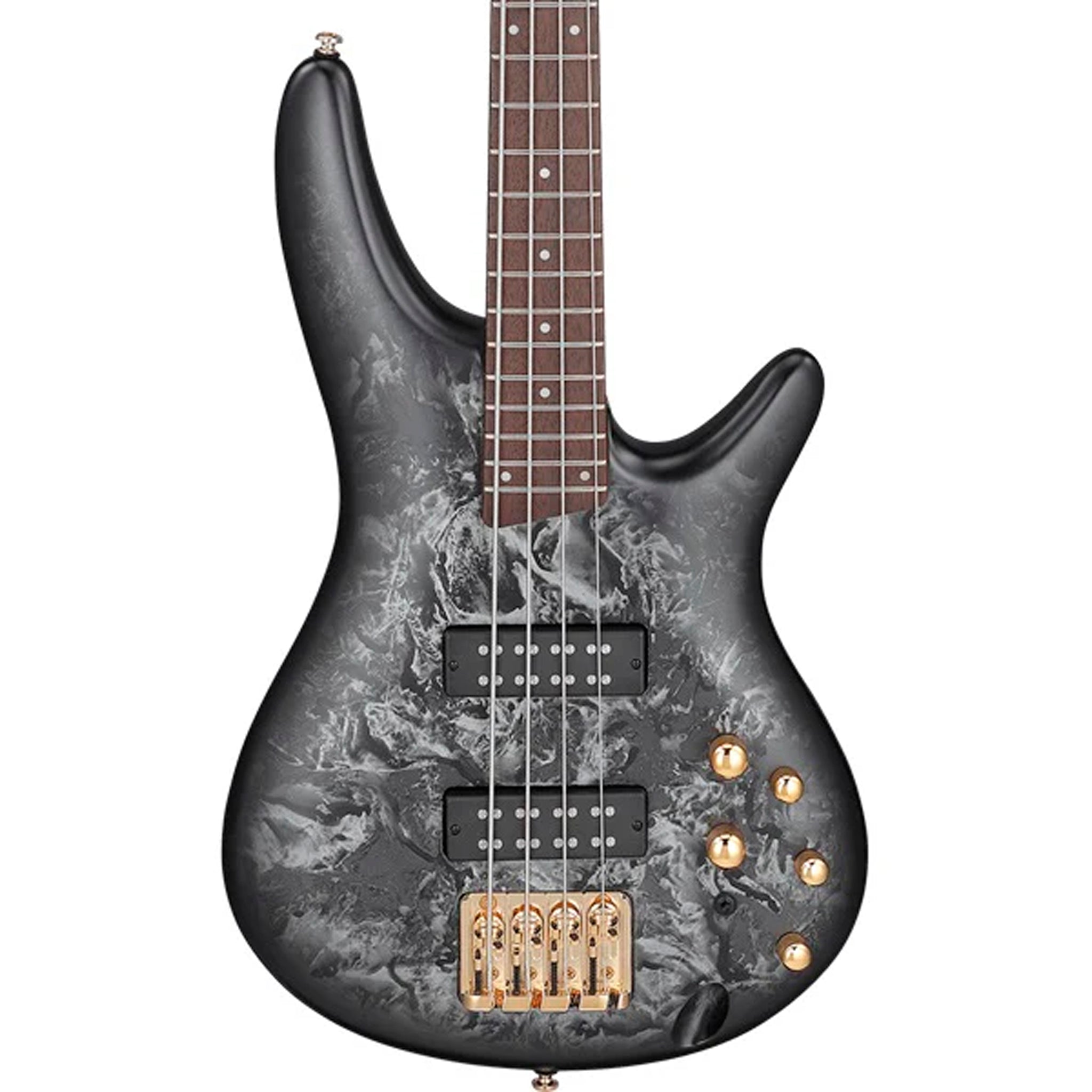 BAJO ELECTRICO IBANEZ "SR" GRIS TEXTURIZADO/SOMBREADO NEGRO MATE