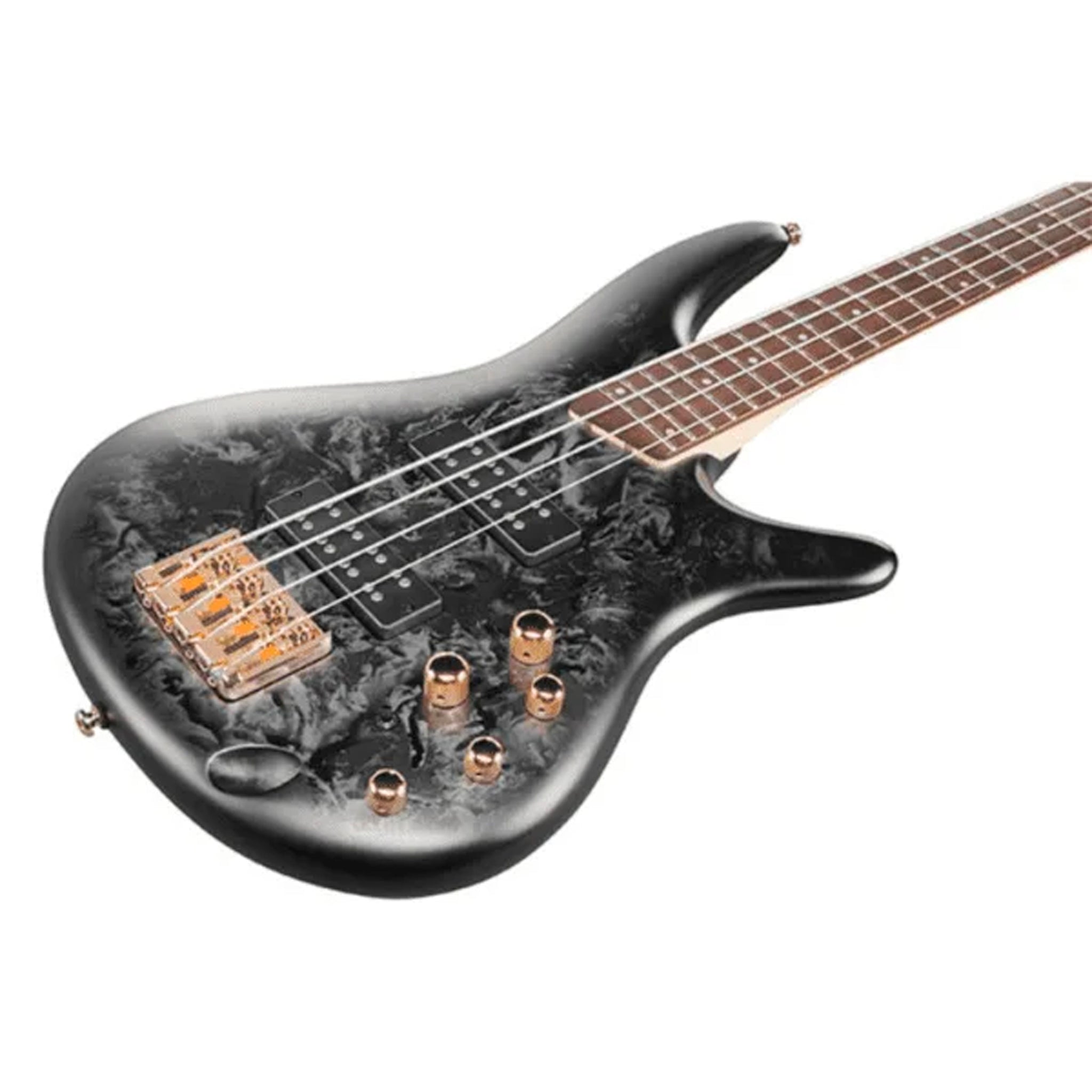 BAJO ELECTRICO IBANEZ "SR" GRIS TEXTURIZADO/SOMBREADO NEGRO MATE