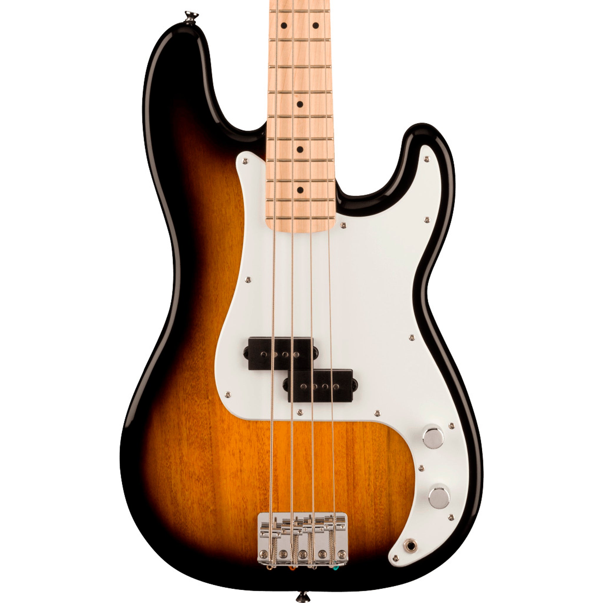 SQUIER SONIC PRECISION BASS WHITE PICKGUARD 2 COLOR SUNBURST