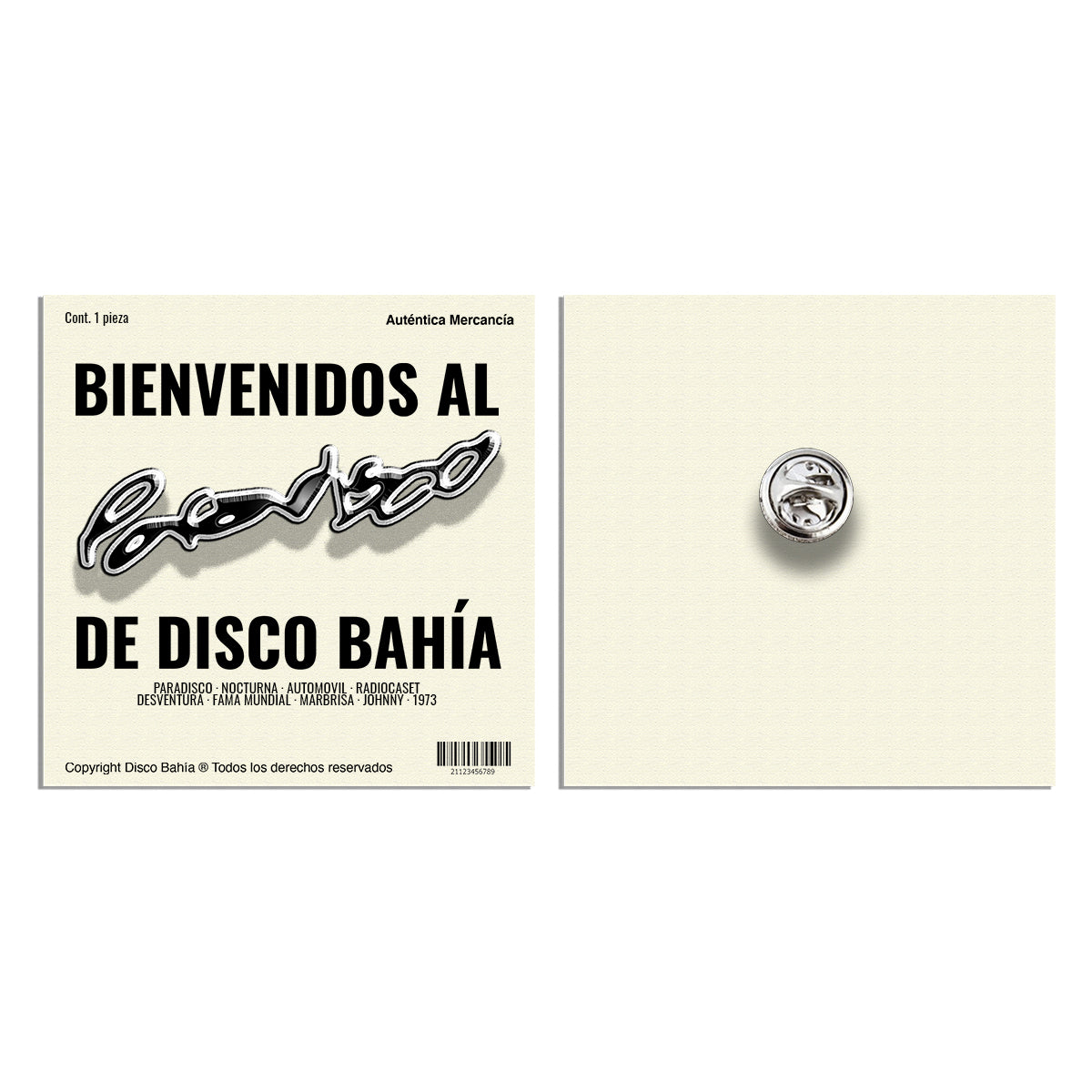 PIN PARADISCO DISCO BAHIA