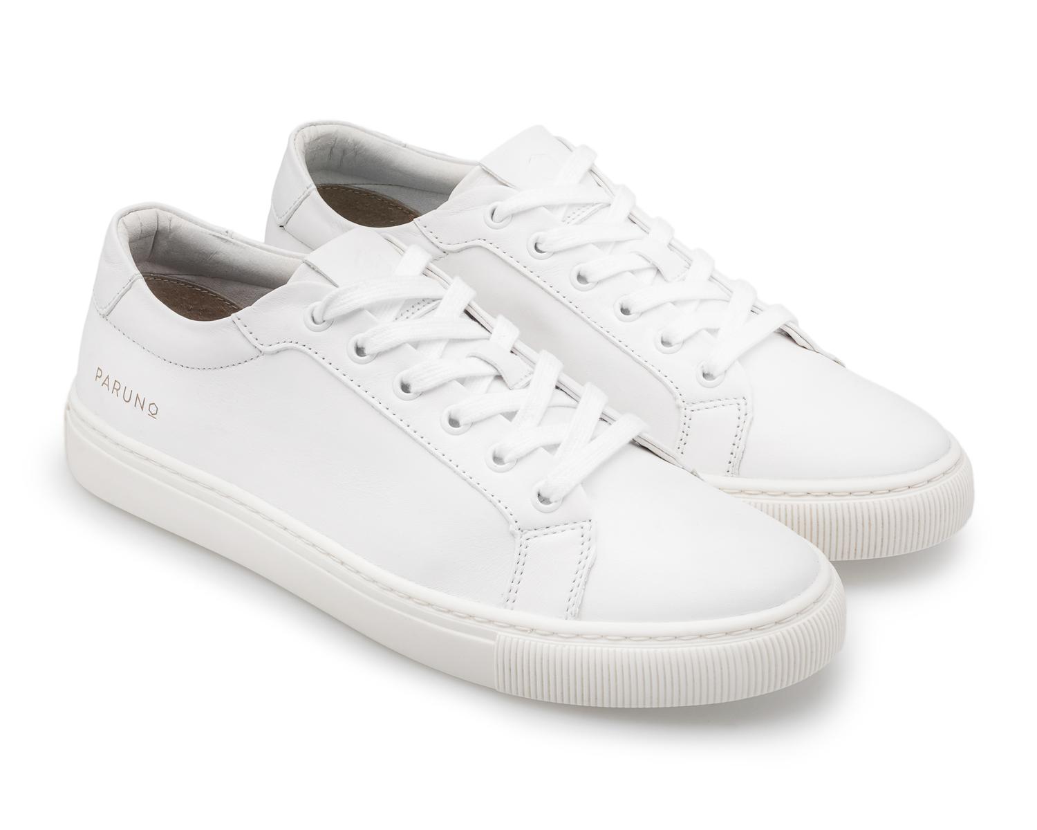 Tenis de piel para hombre blancos hot sale