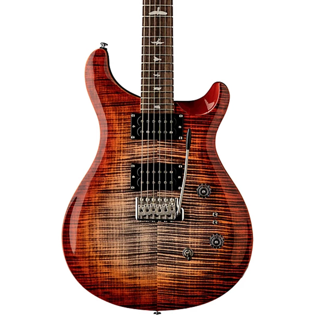 PRS SE CUSTOM 24 CHARCOAL CHERRY BURST GUITARRA ELECTRICA CON GIG BAG