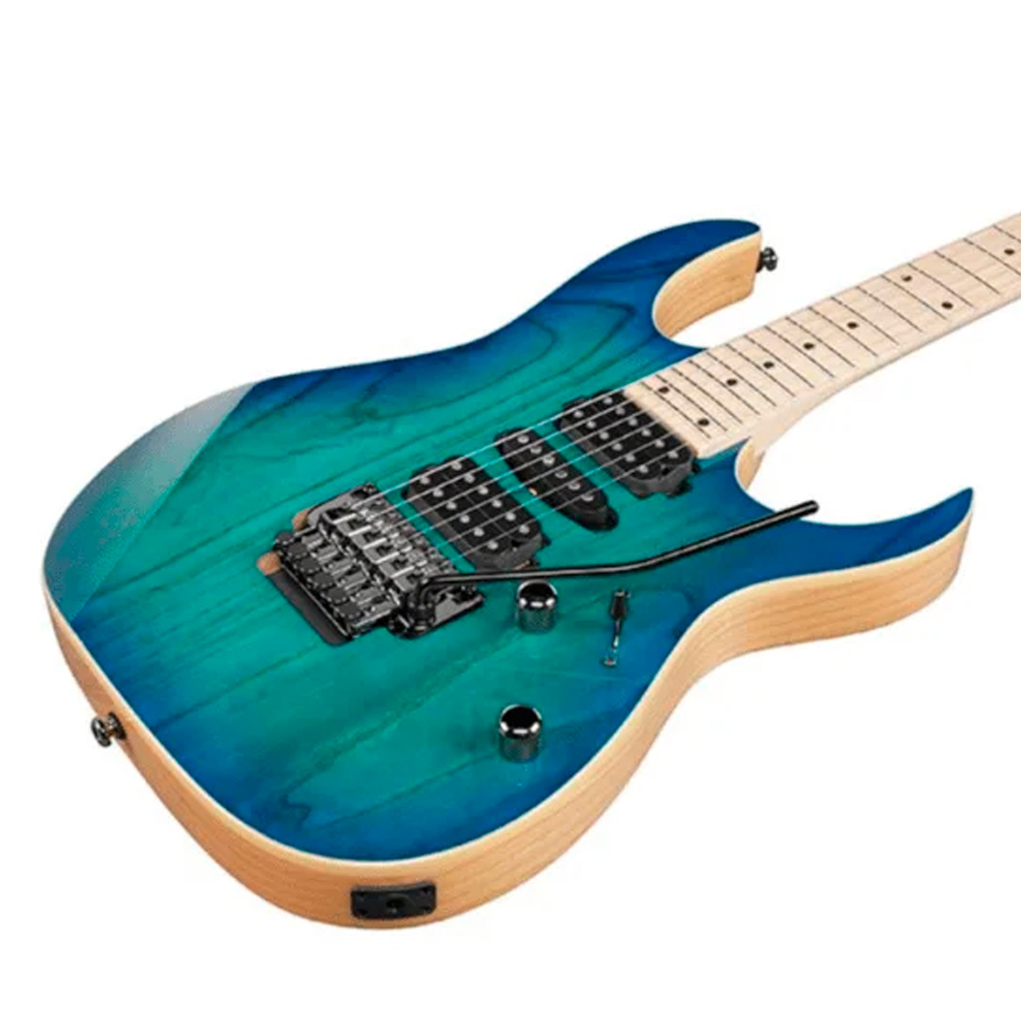 GUITARRA ELECTRICA IBANEZ "RG" ENTINTADO VERDE/SOMBREADO AZUL