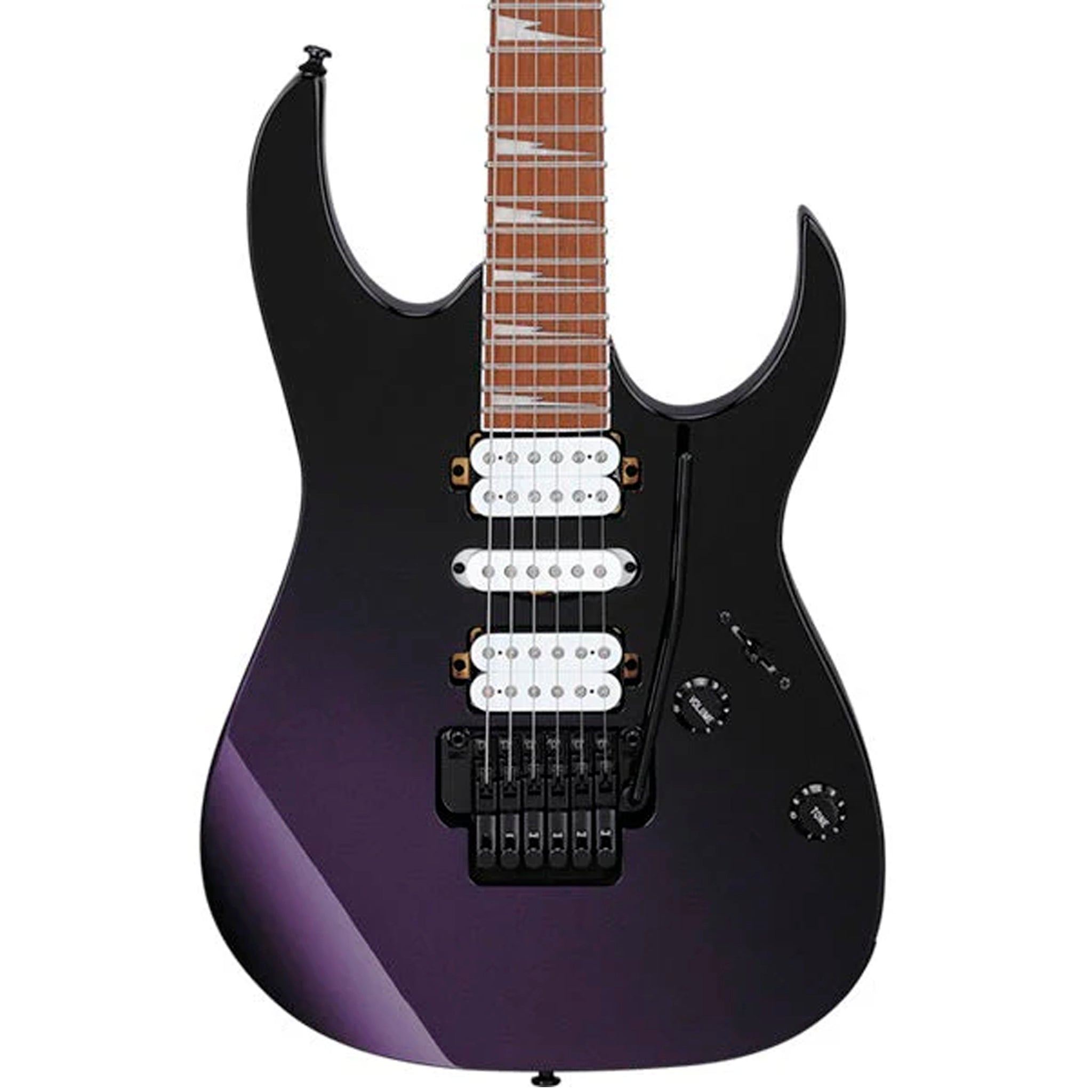 GUITARRA ELECTRICA IBANEZ "RG" NEGRO DEGRADADO MORADO