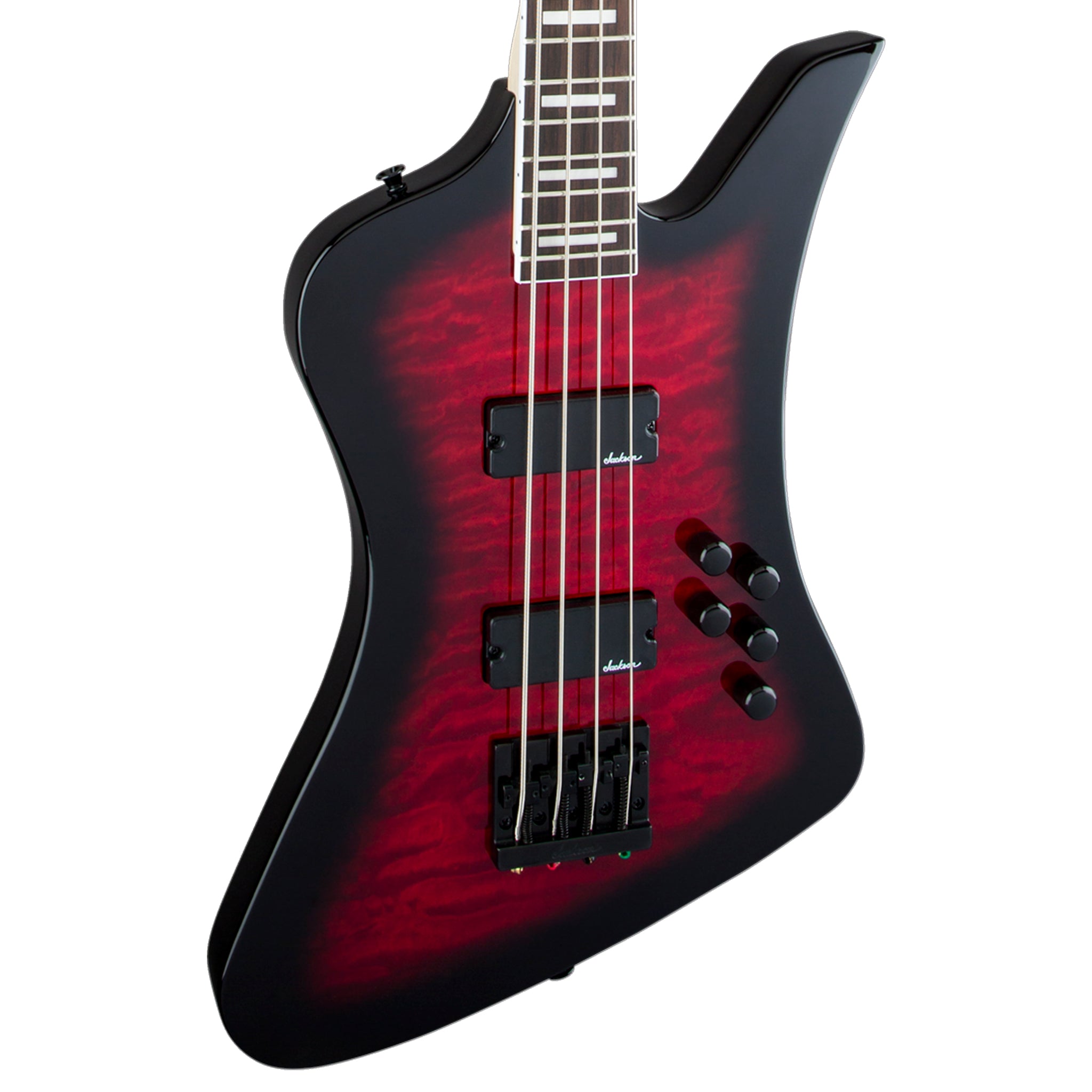 JACKSON JS SERIES KELLY BIRD JS3Q TRANSPARENT RED BURST